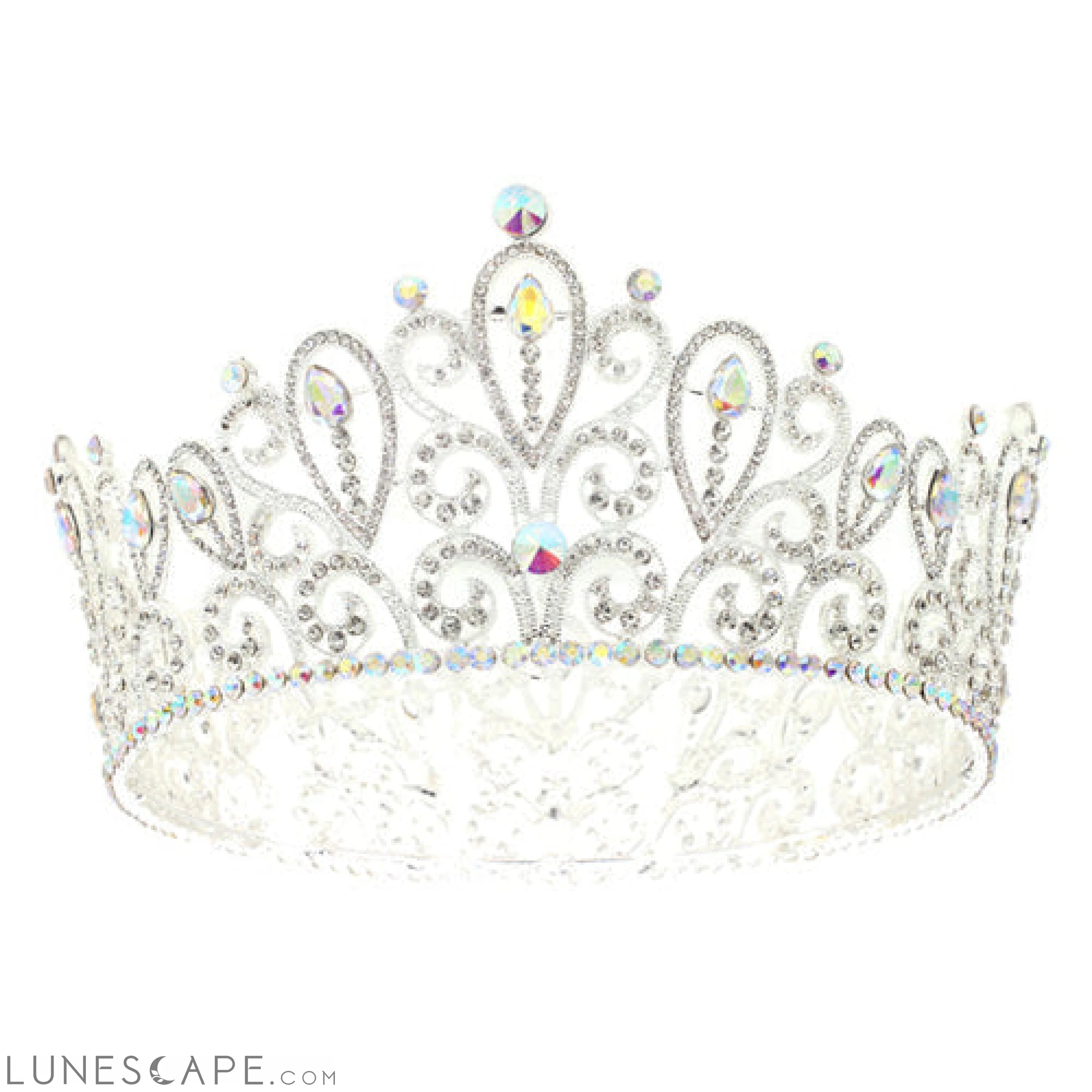 Royal Elegance Rhinestone Tiara LUNESCAPE