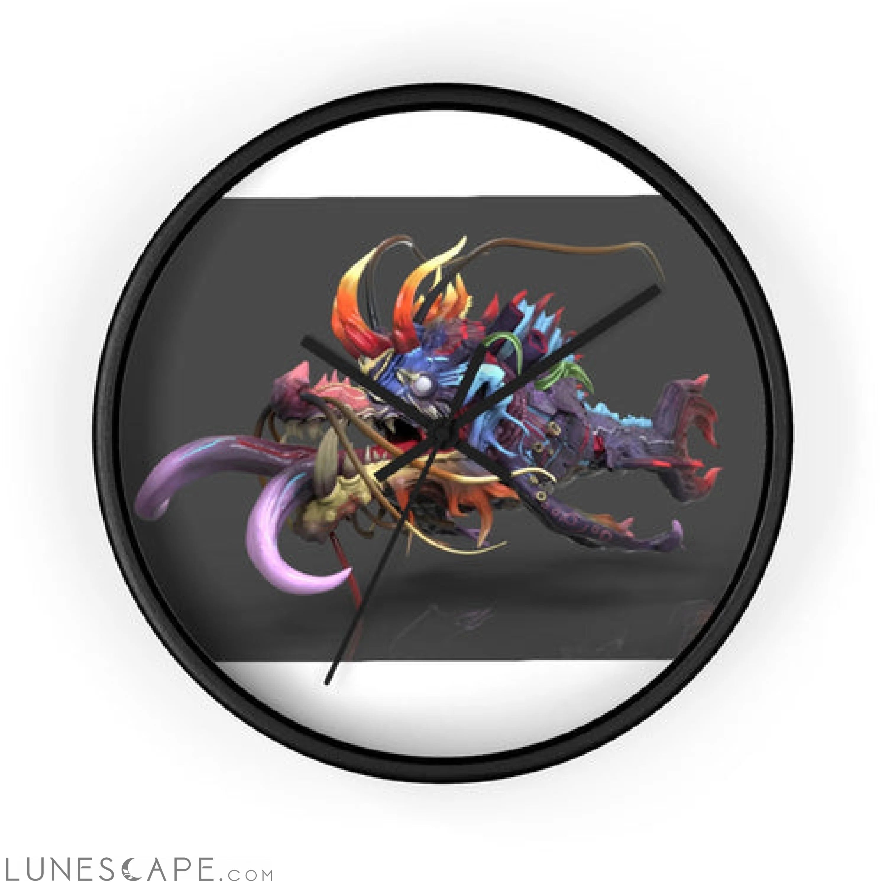 Ryuuk the Fish Dragon God Wall clock LUNESCAPE