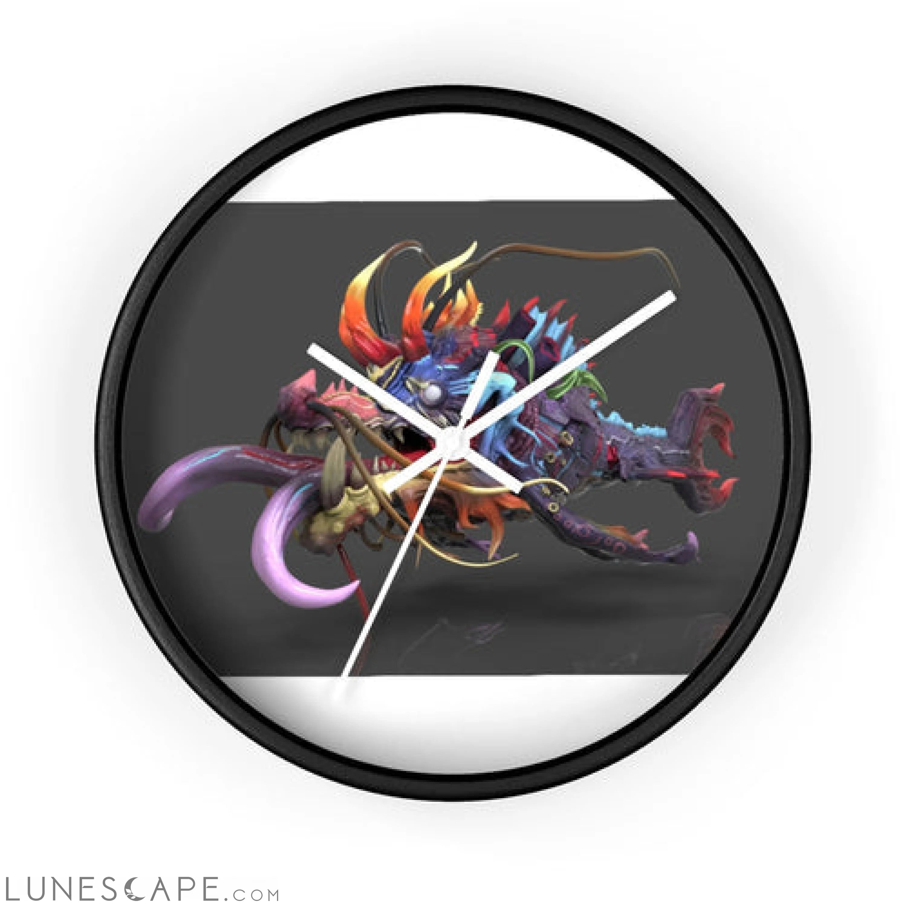 Ryuuk the Fish Dragon God Wall clock LUNESCAPE