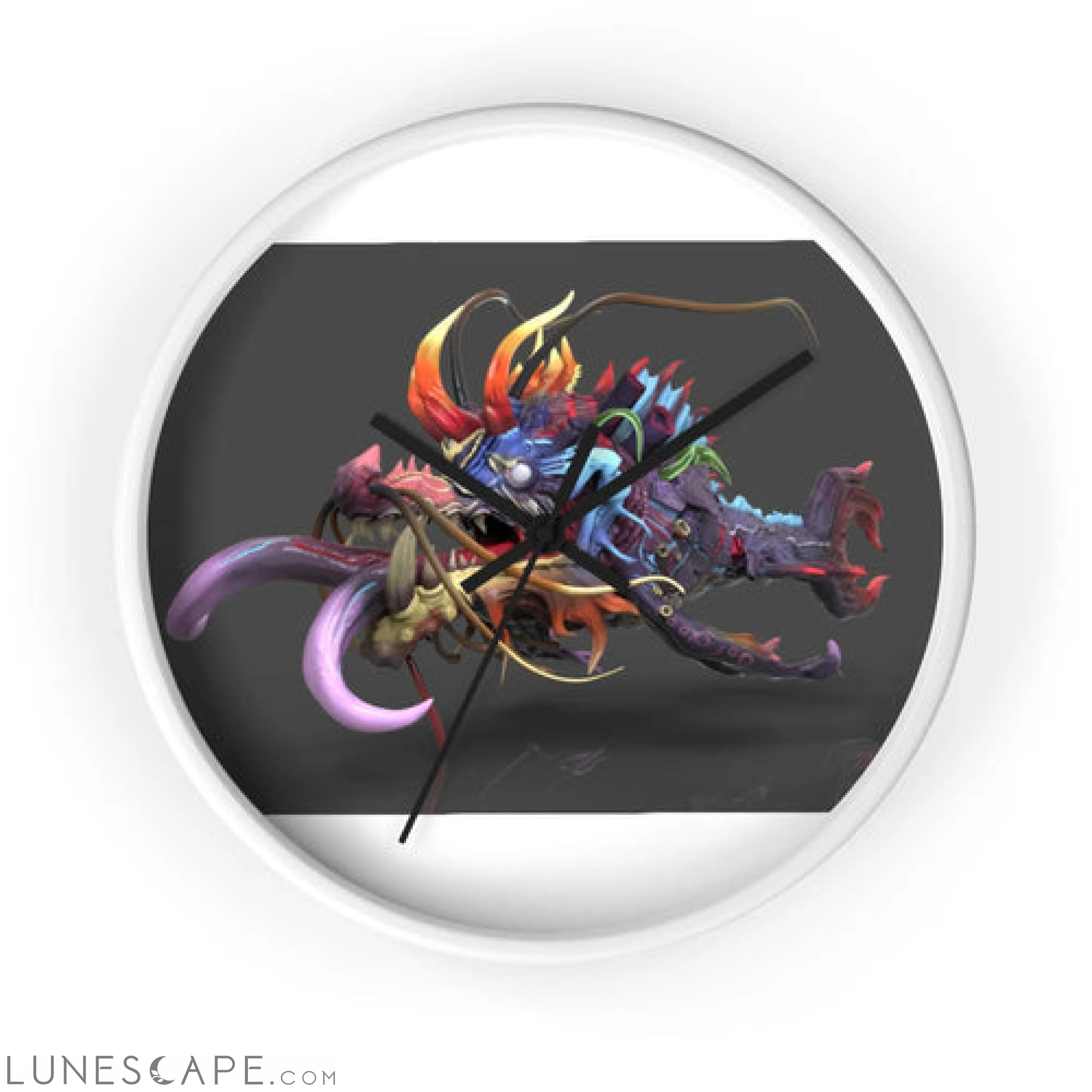 Ryuuk the Fish Dragon God Wall clock LUNESCAPE