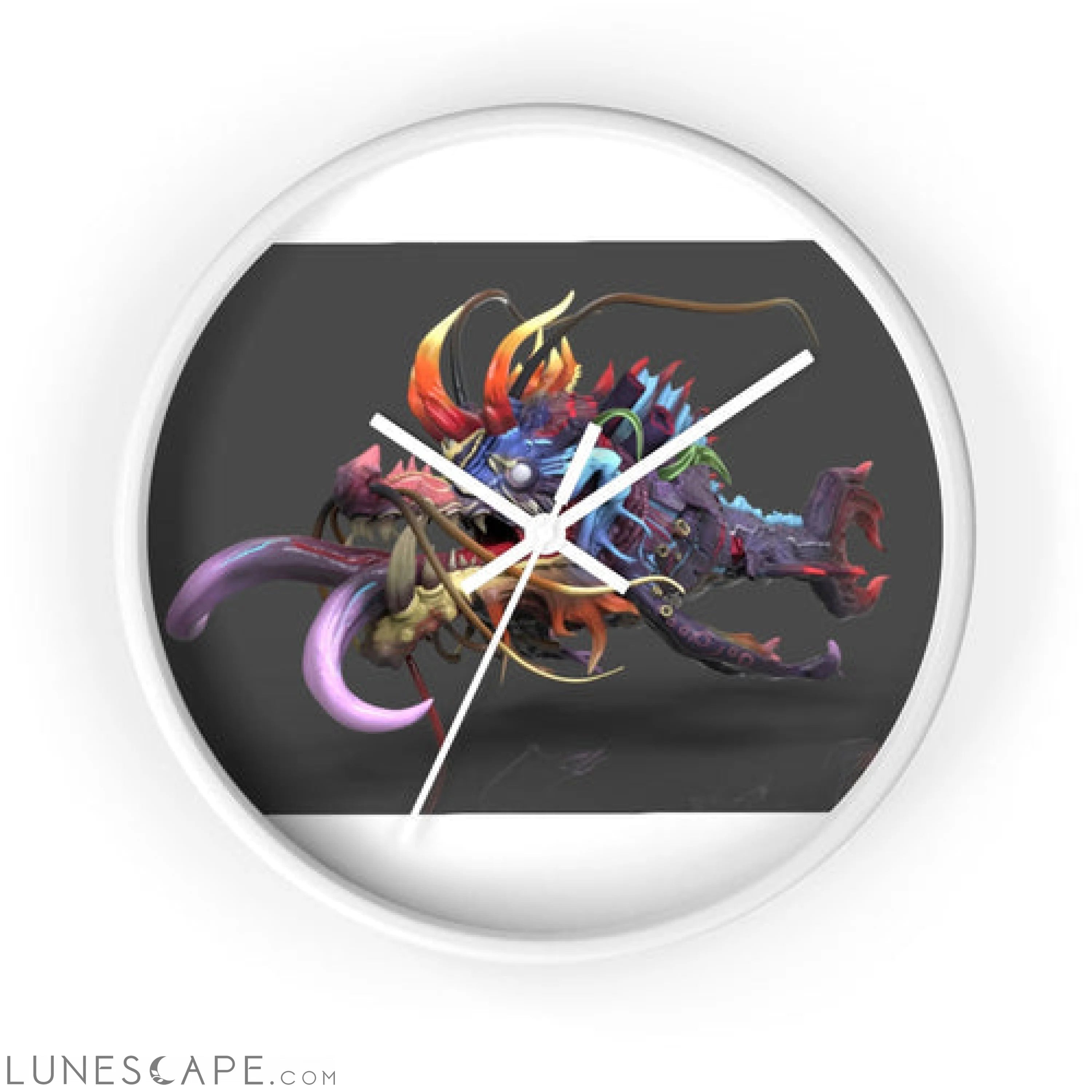 Ryuuk the Fish Dragon God Wall clock LUNESCAPE