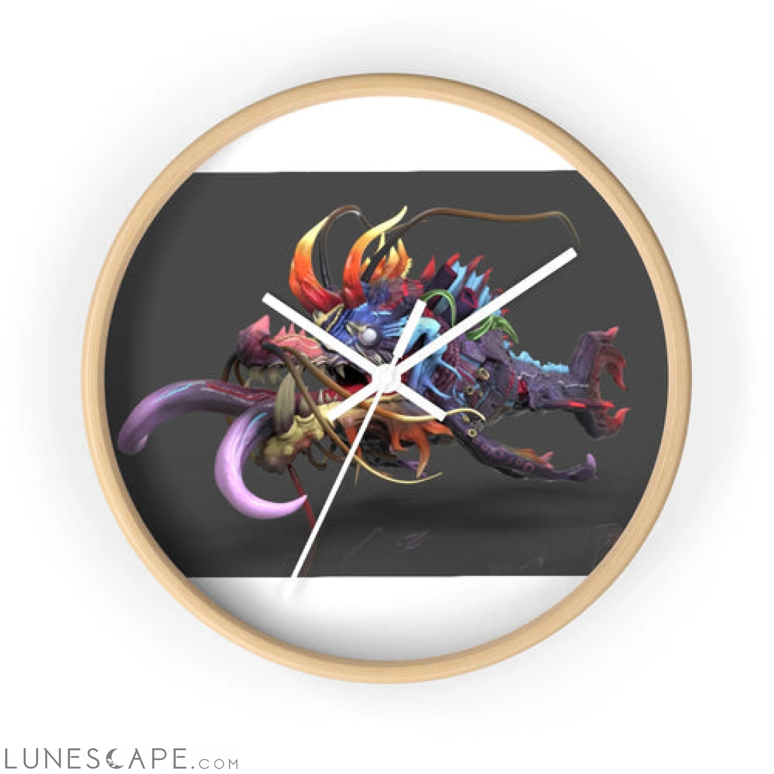 Ryuuk the Fish Dragon God Wall clock LUNESCAPE