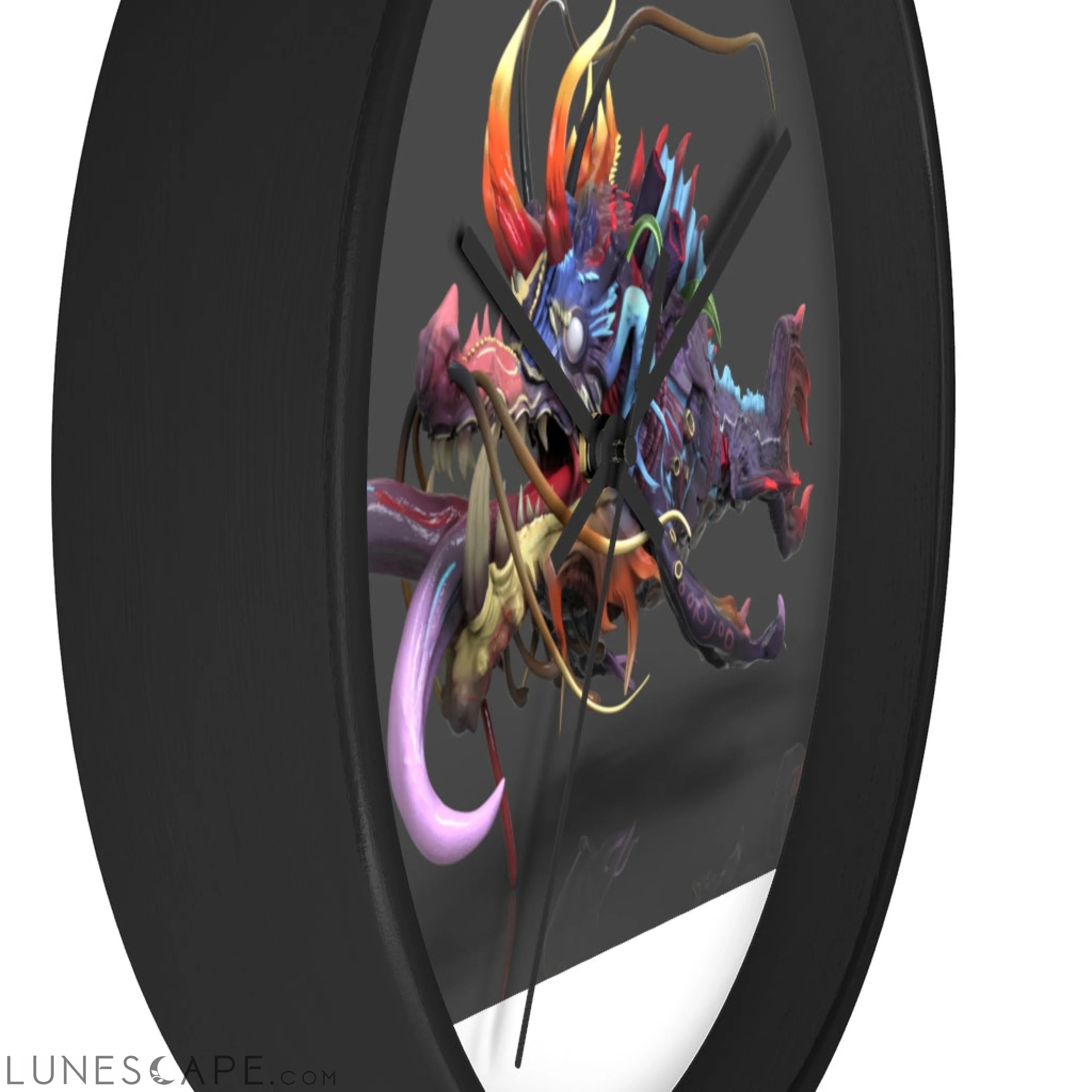 Ryuuk the Fish Dragon God Wall clock LUNESCAPE