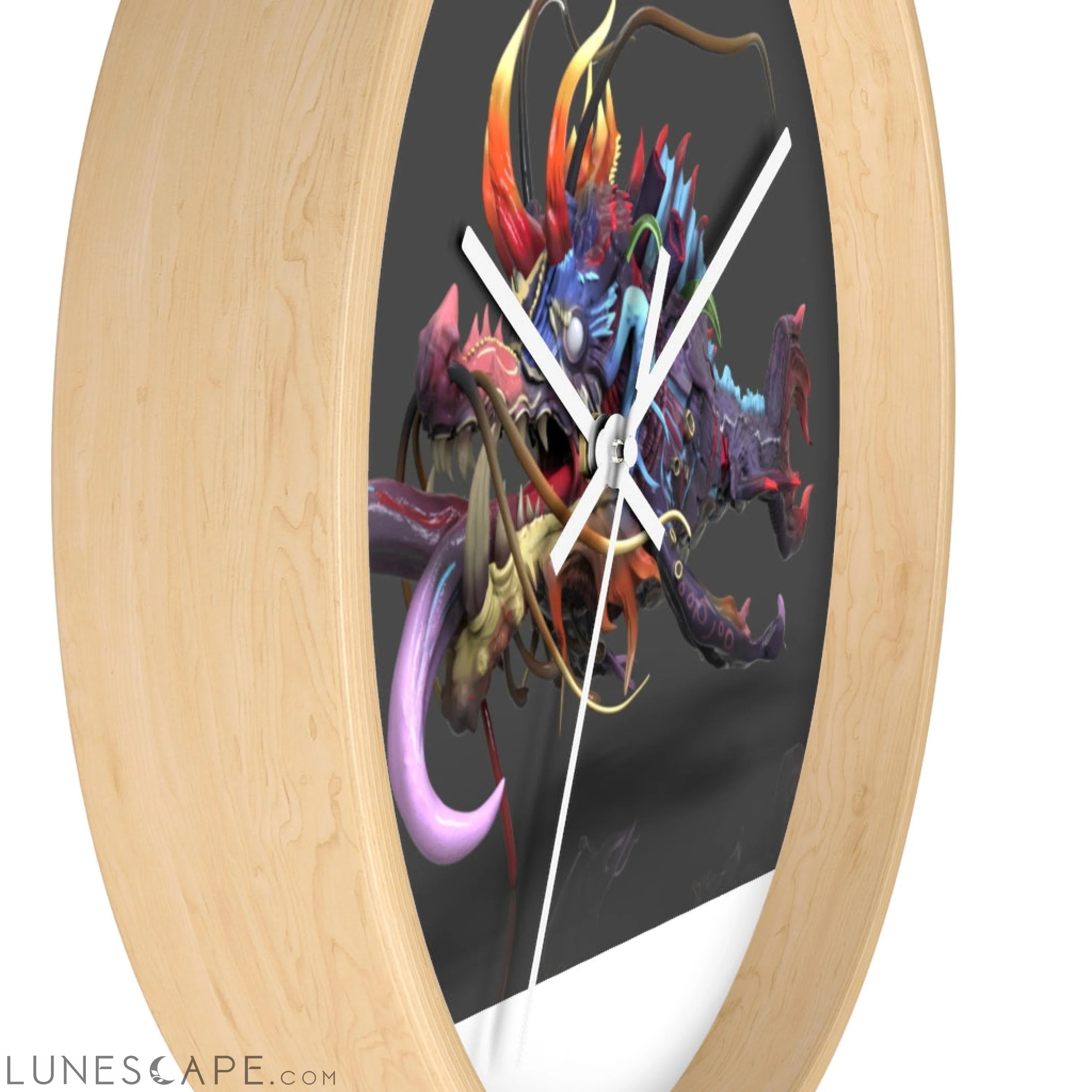 Ryuuk the Fish Dragon God Wall clock LUNESCAPE