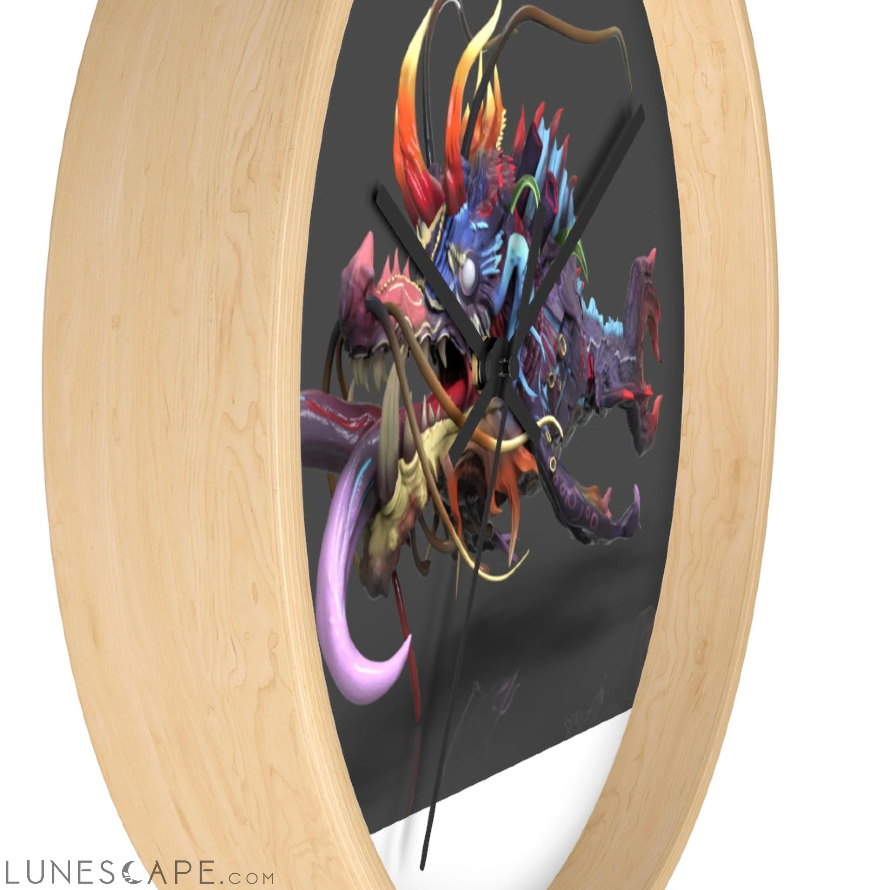 Ryuuk the Fish Dragon God Wall clock LUNESCAPE