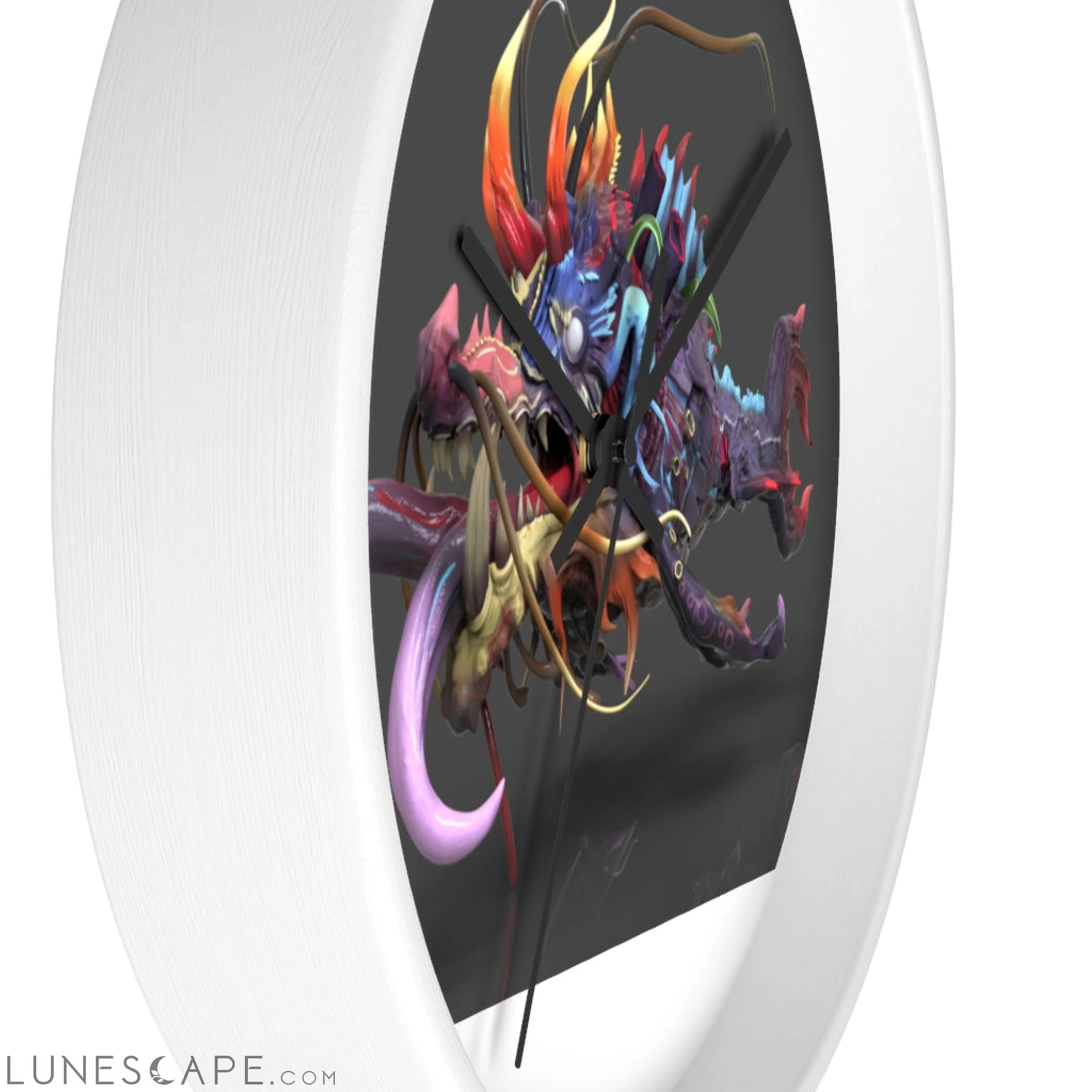Ryuuk the Fish Dragon God Wall clock LUNESCAPE