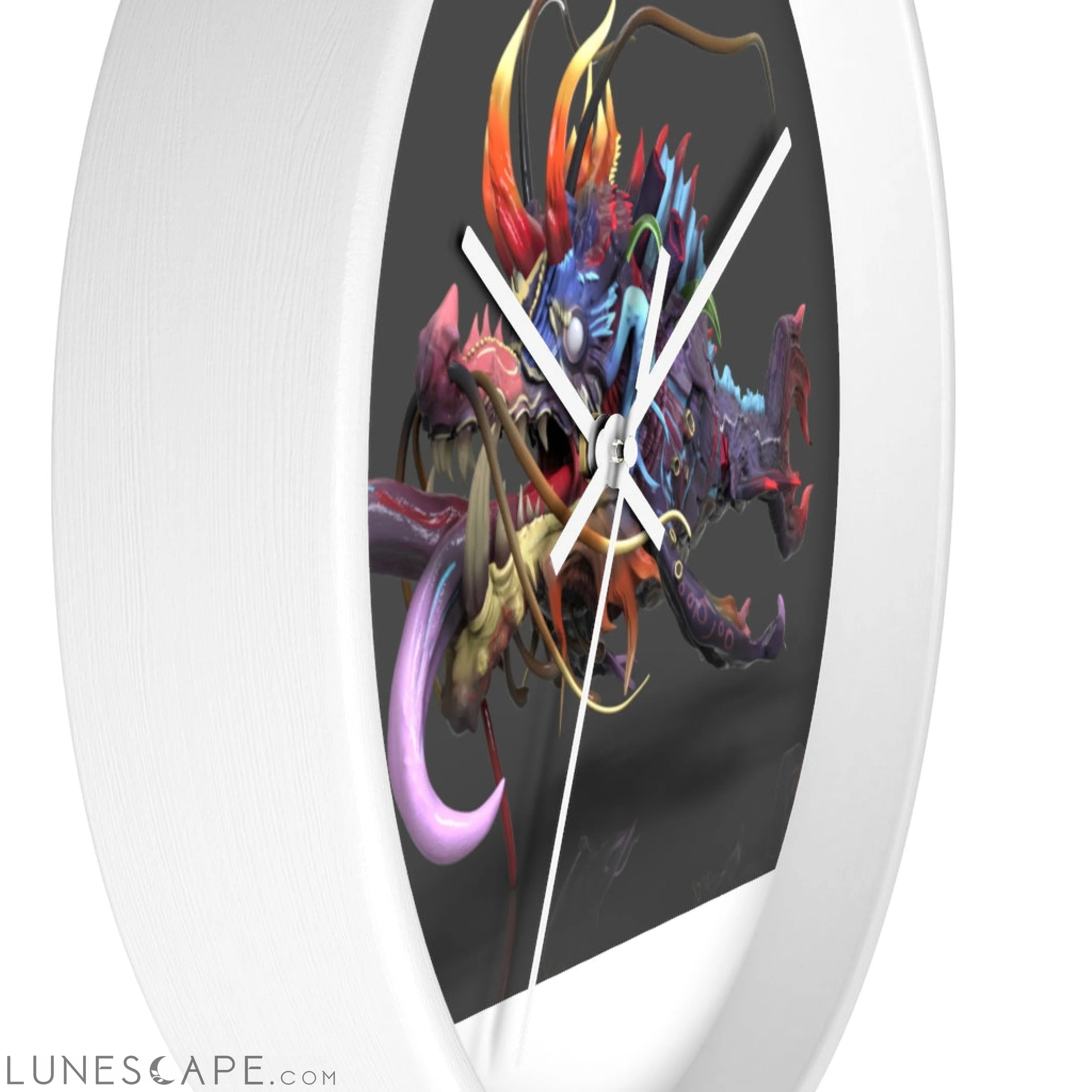 Ryuuk the Fish Dragon God Wall clock LUNESCAPE