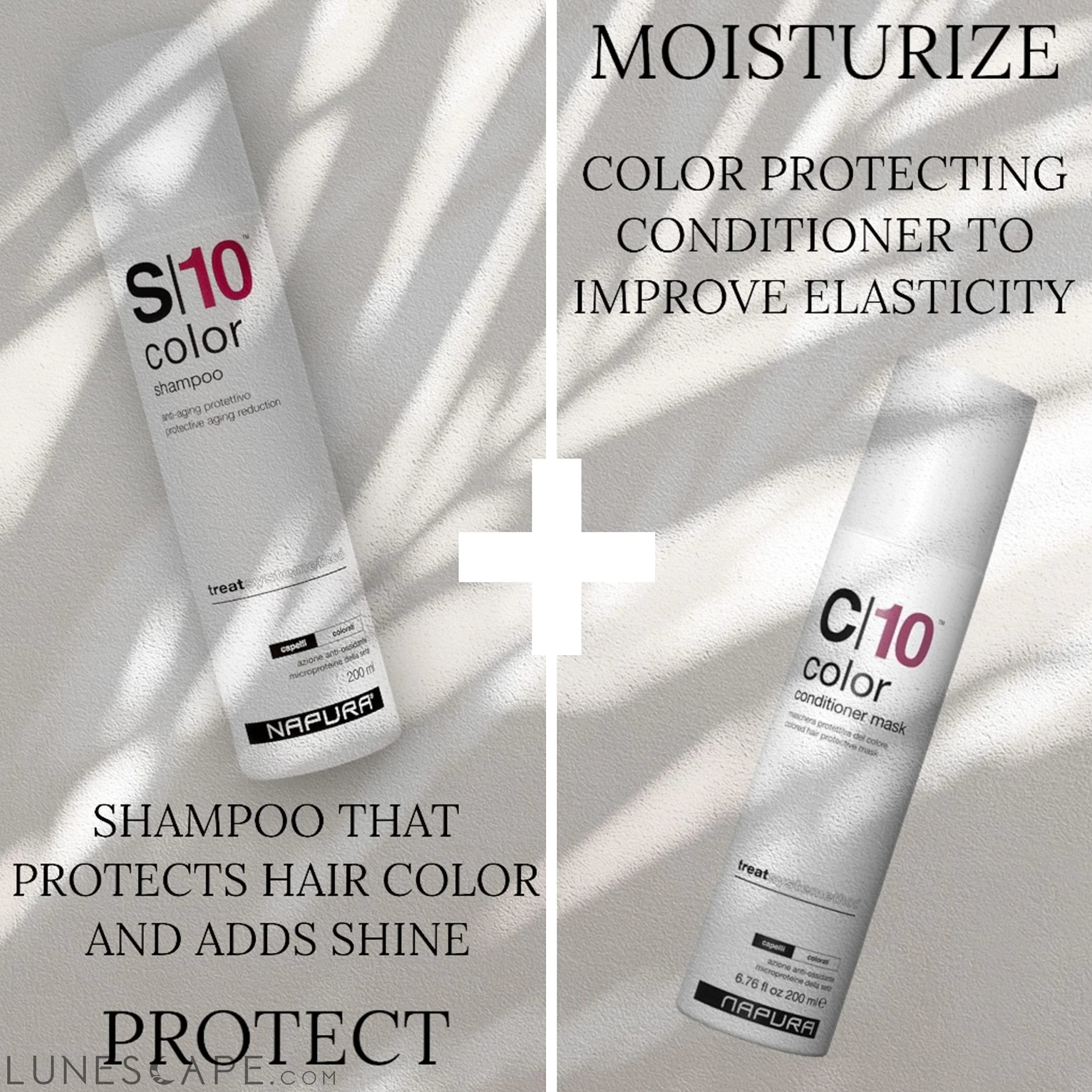 S10 Professional Shampoo for Color Treated Hair (6.76 fl oz) Color LUNESCAPE