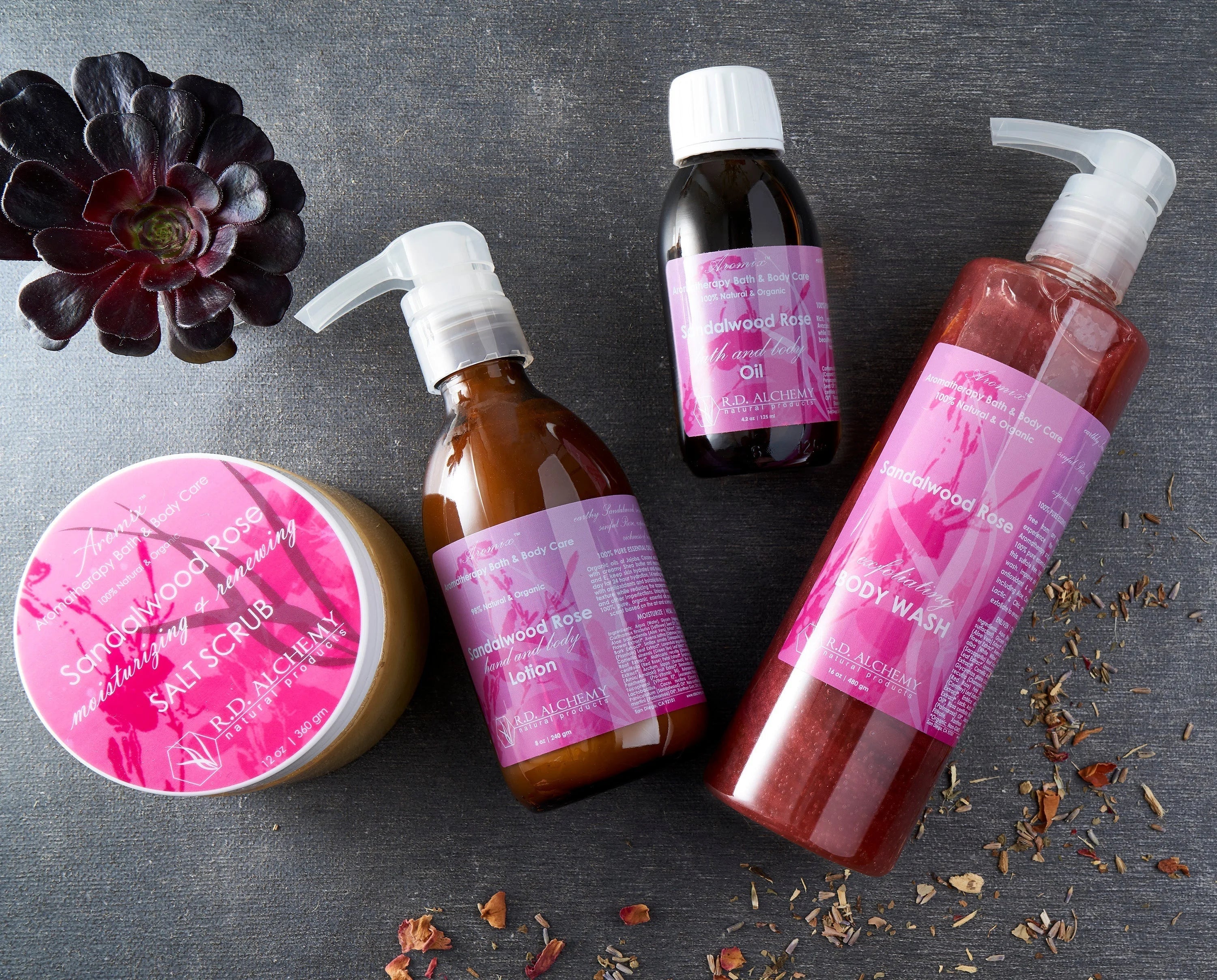 Sandalwood Rose - Sea Salt Body Scrub LUNESCAPE