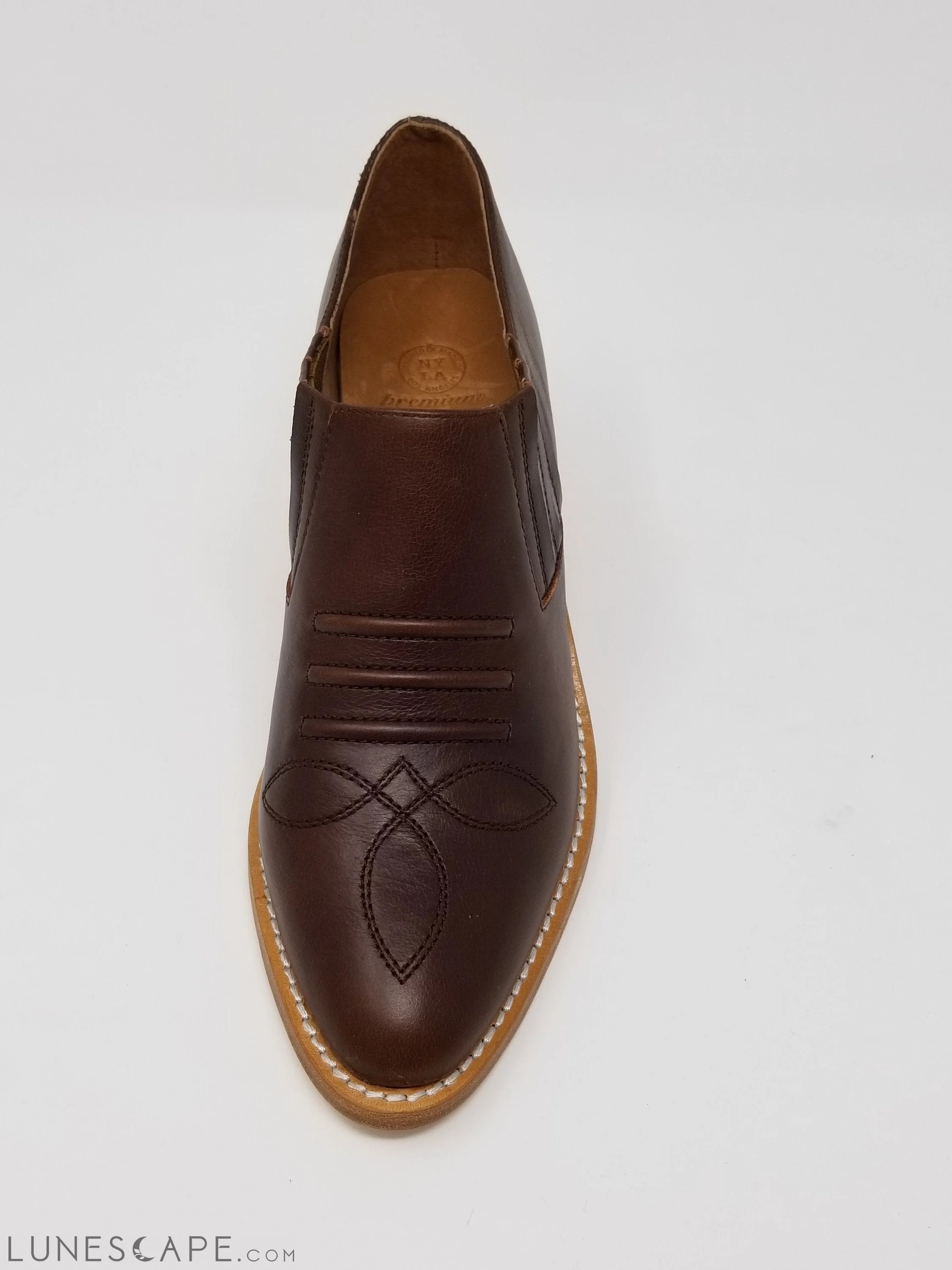 Santa Ana Ponted-Toe Womens Brogue Loafer LUNESCAPE