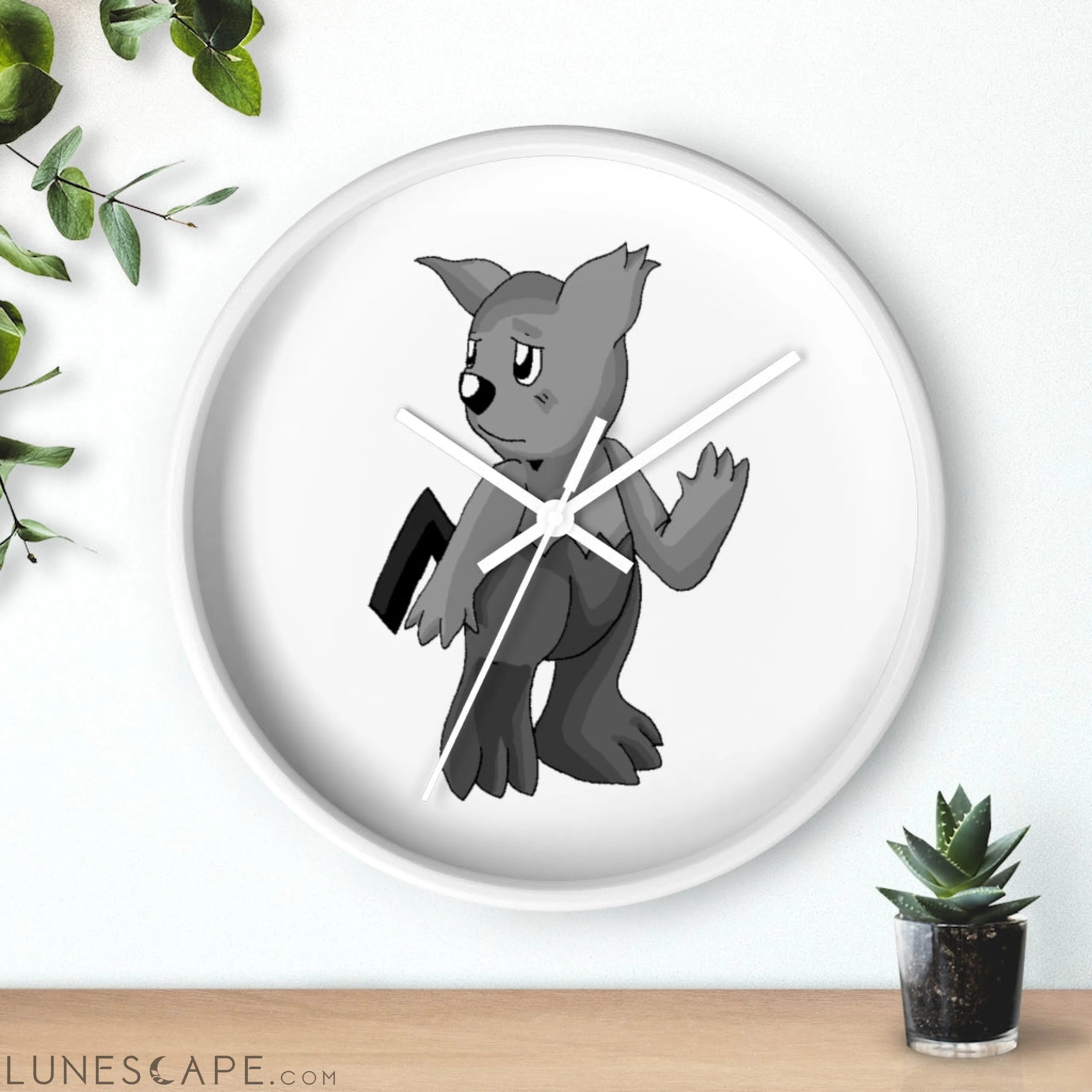 Sarcoot Wall clock LUNESCAPE