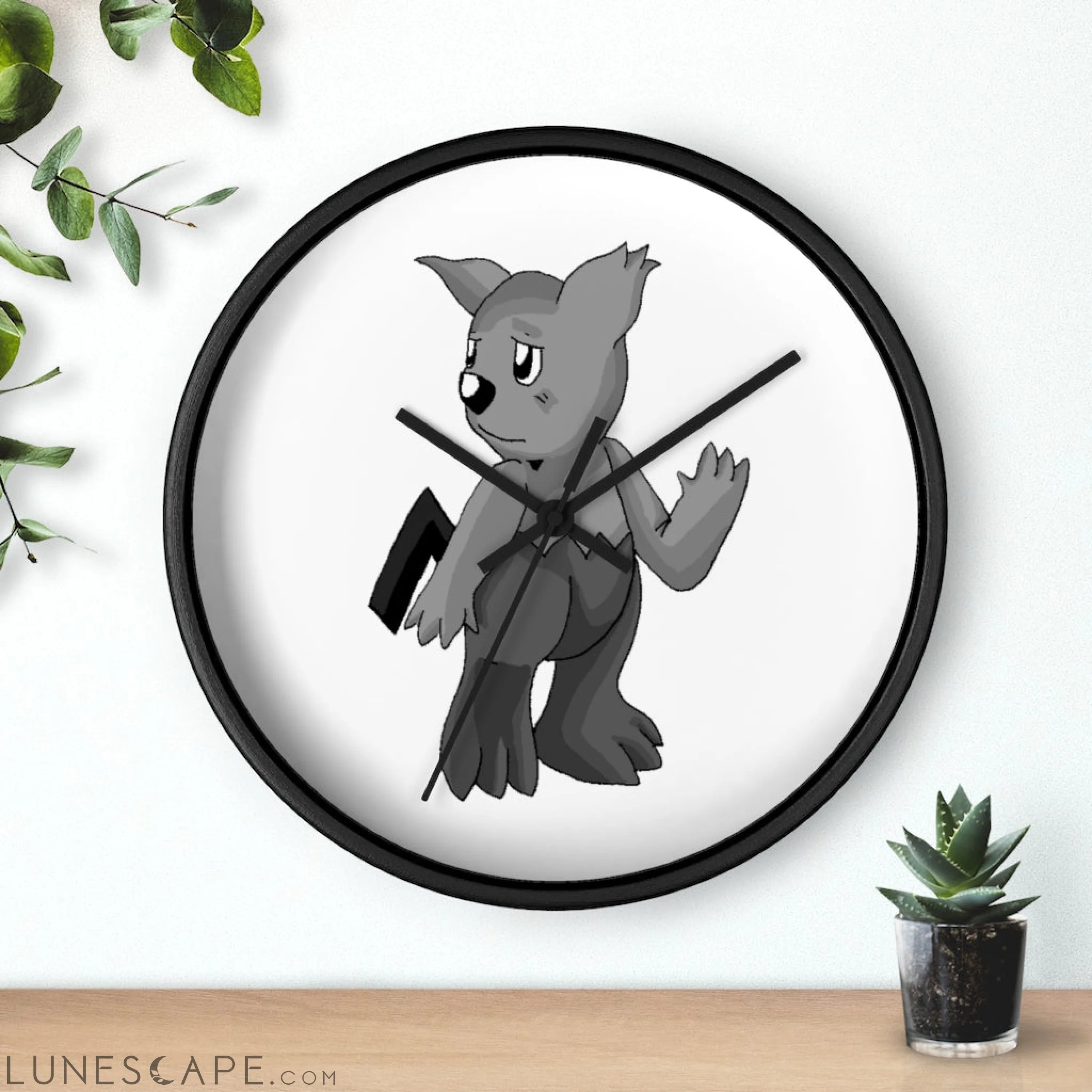 Sarcoot Wall clock LUNESCAPE