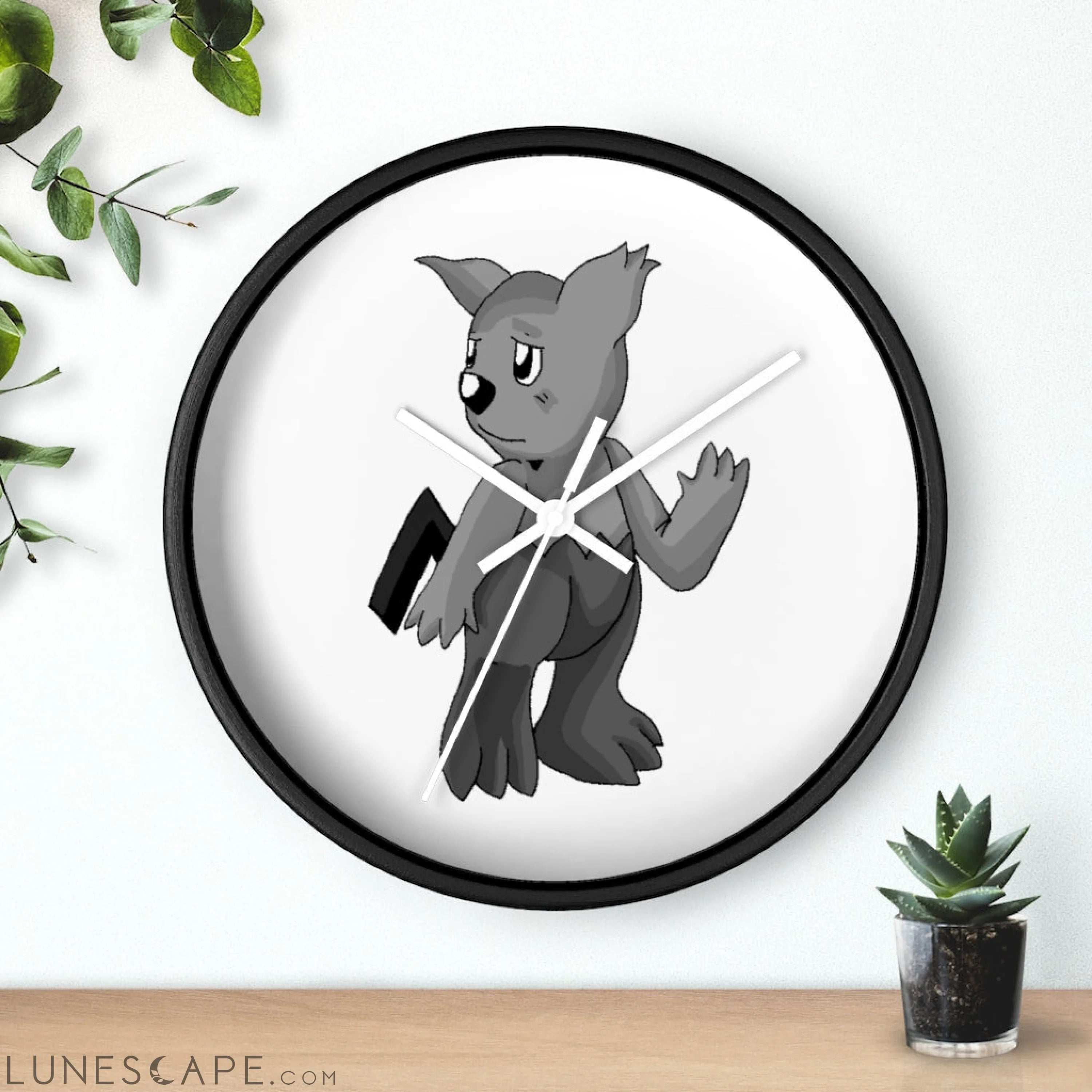Sarcoot Wall clock LUNESCAPE