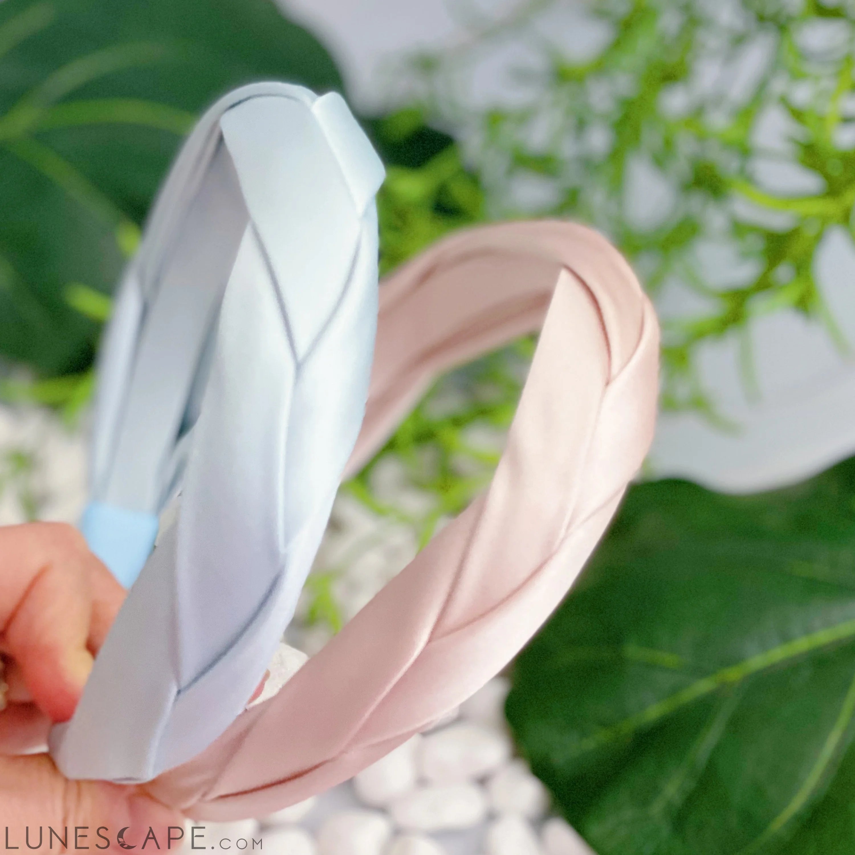 Satin Silk Braid Headband LUNESCAPE