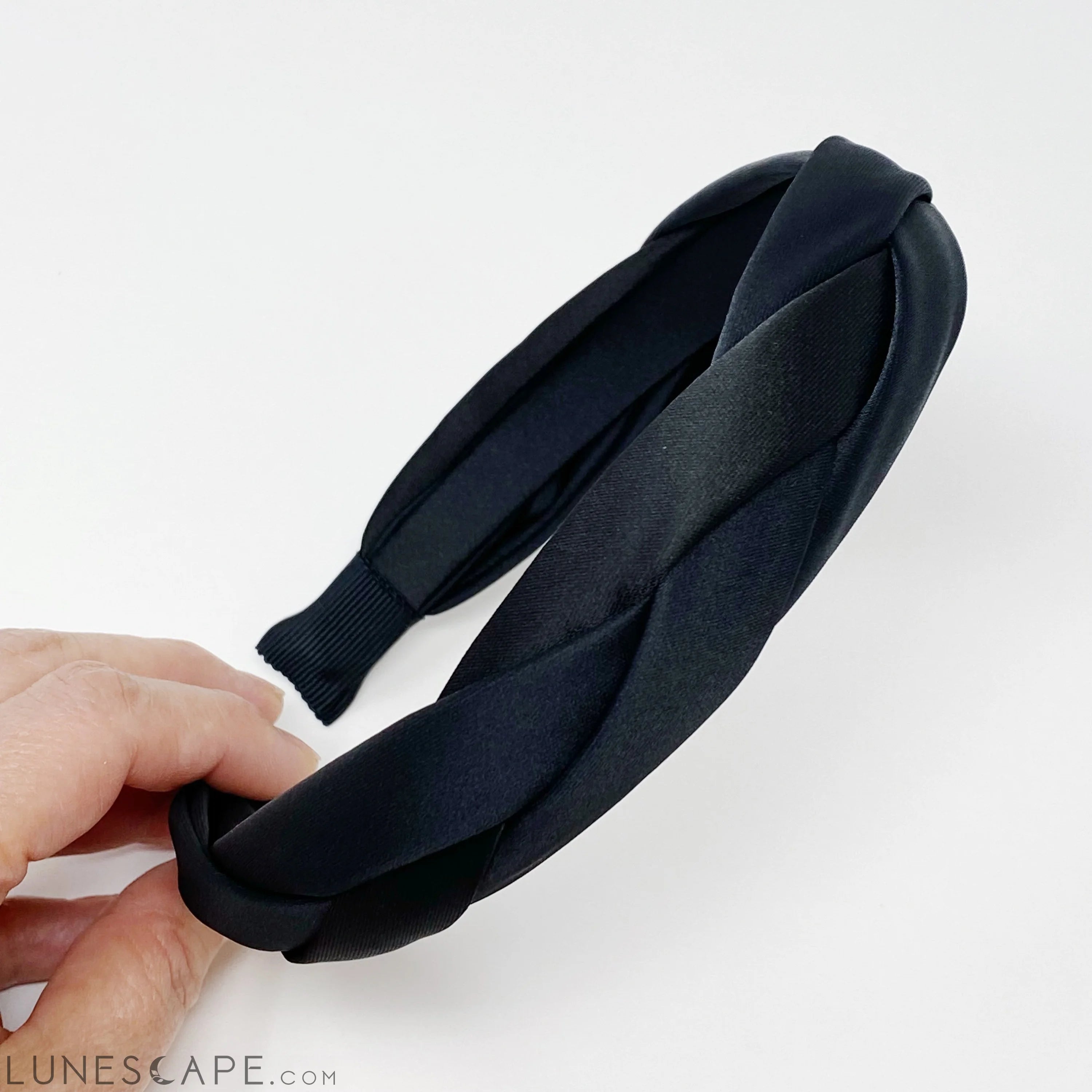 Satin Silk Braid Headband LUNESCAPE