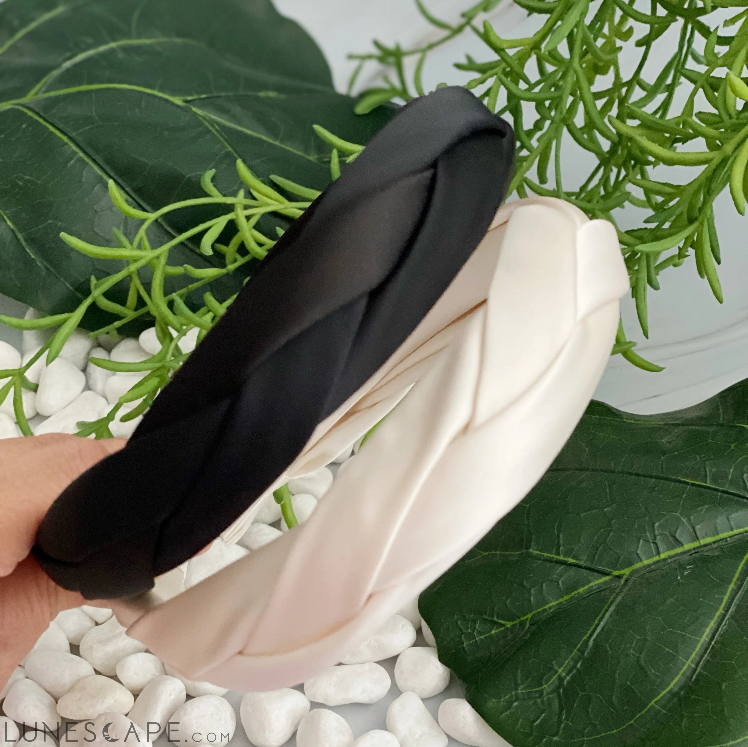 Satin Silk Braid Headband LUNESCAPE
