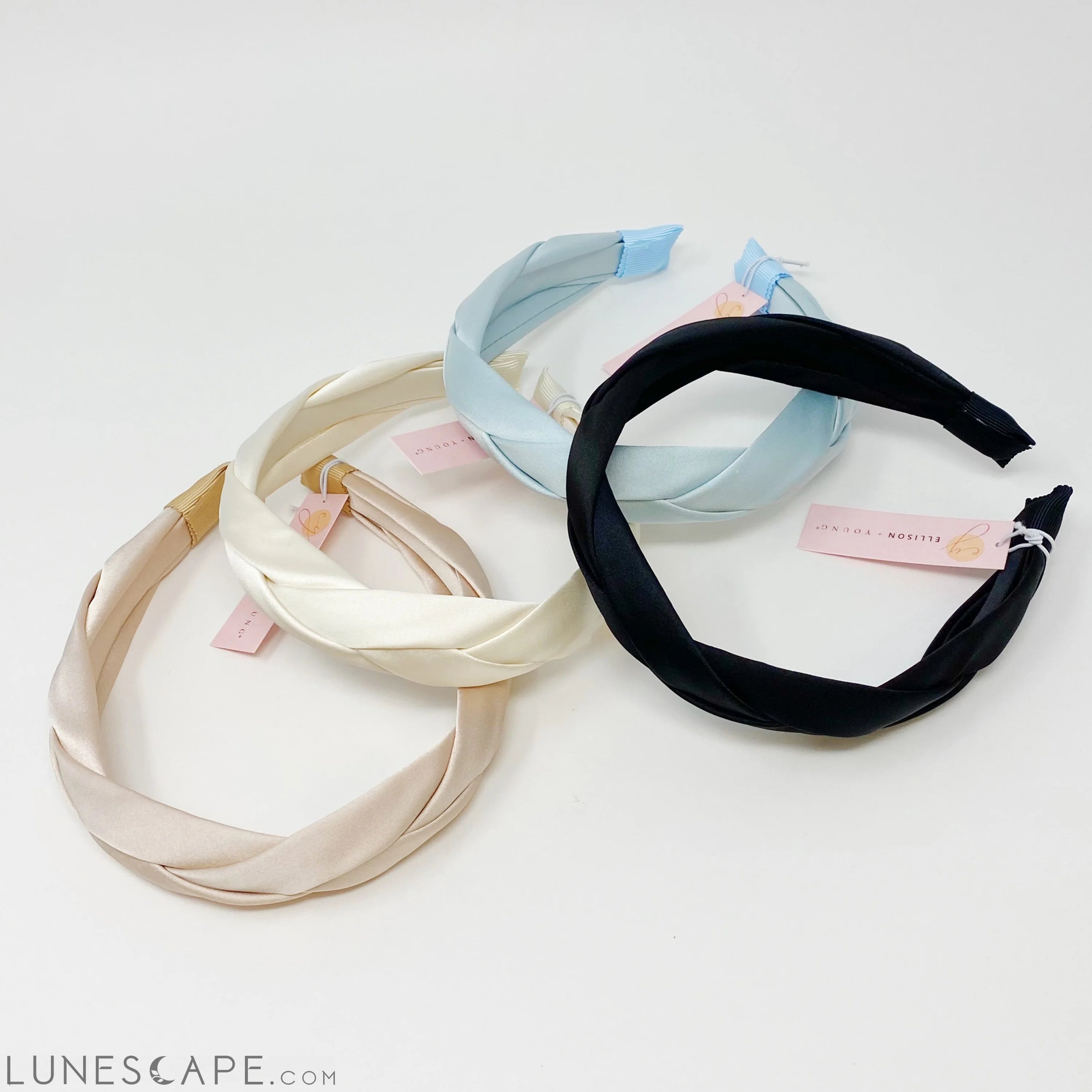 Satin Silk Braid Headband LUNESCAPE