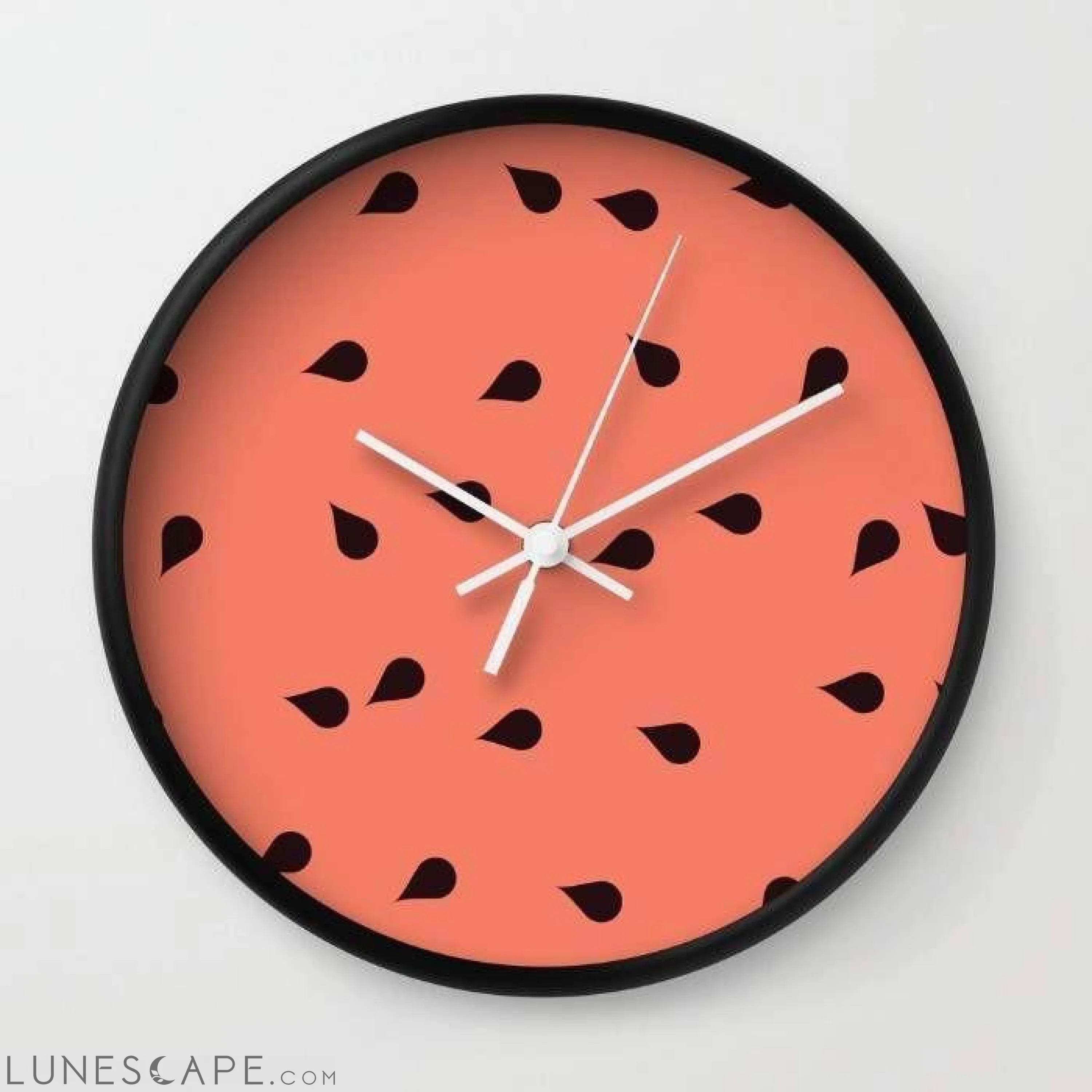 SCATTERED WATERMELON Wall Clock LUNESCAPE