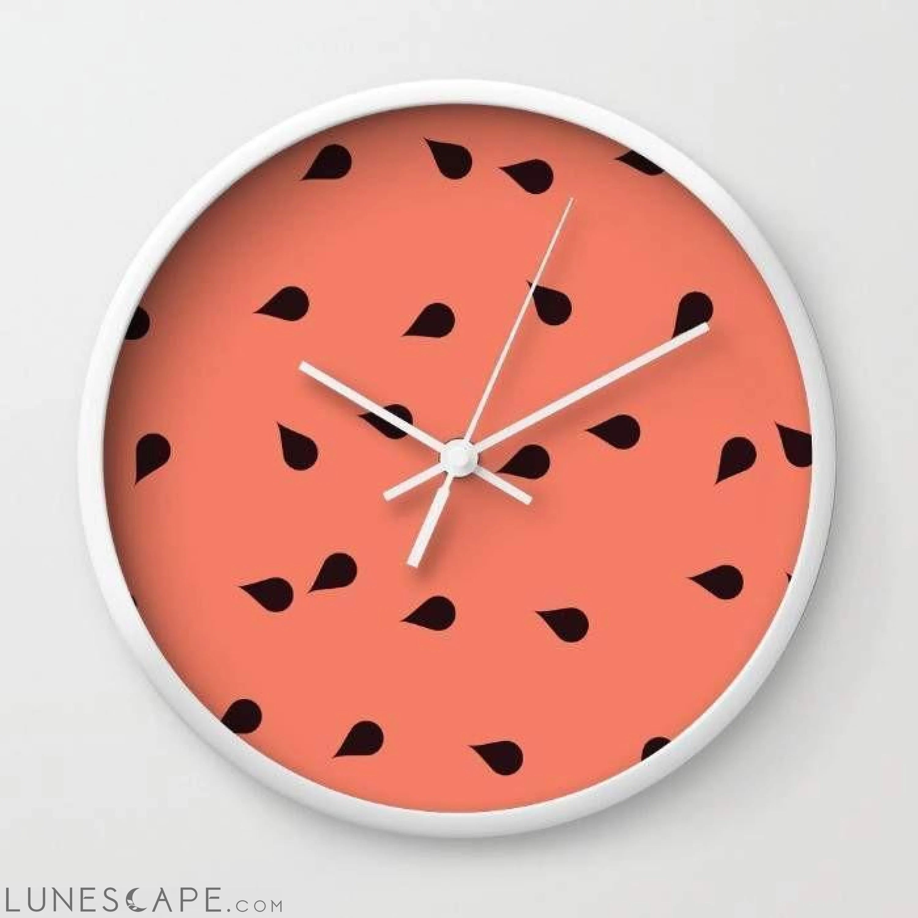 SCATTERED WATERMELON Wall Clock LUNESCAPE