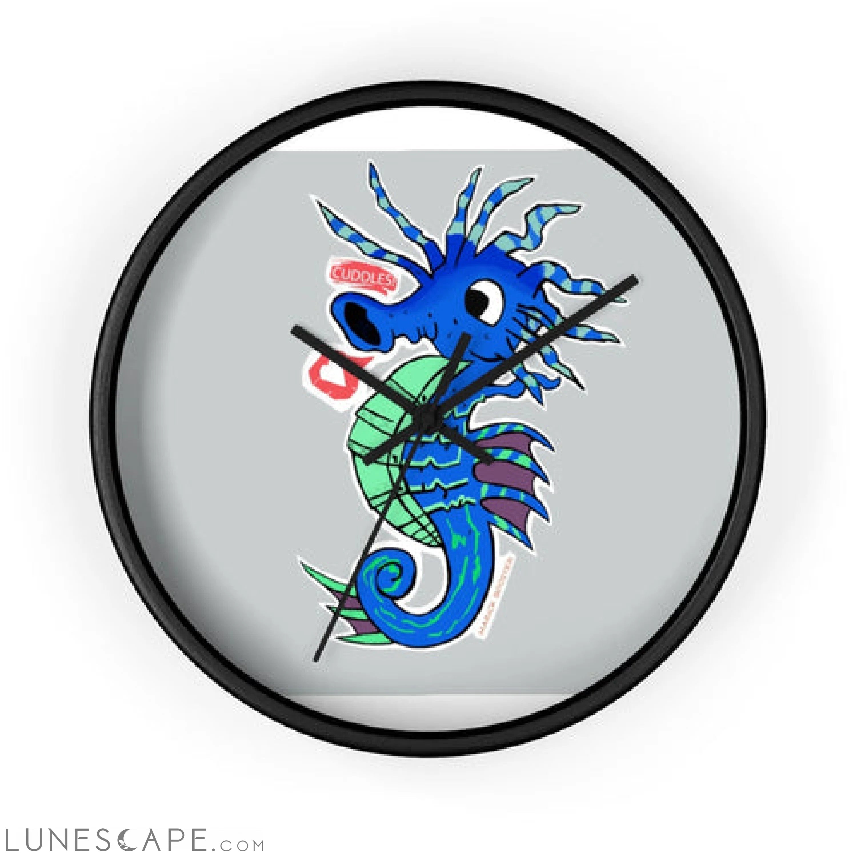 Seahorse Wall clock LUNESCAPE