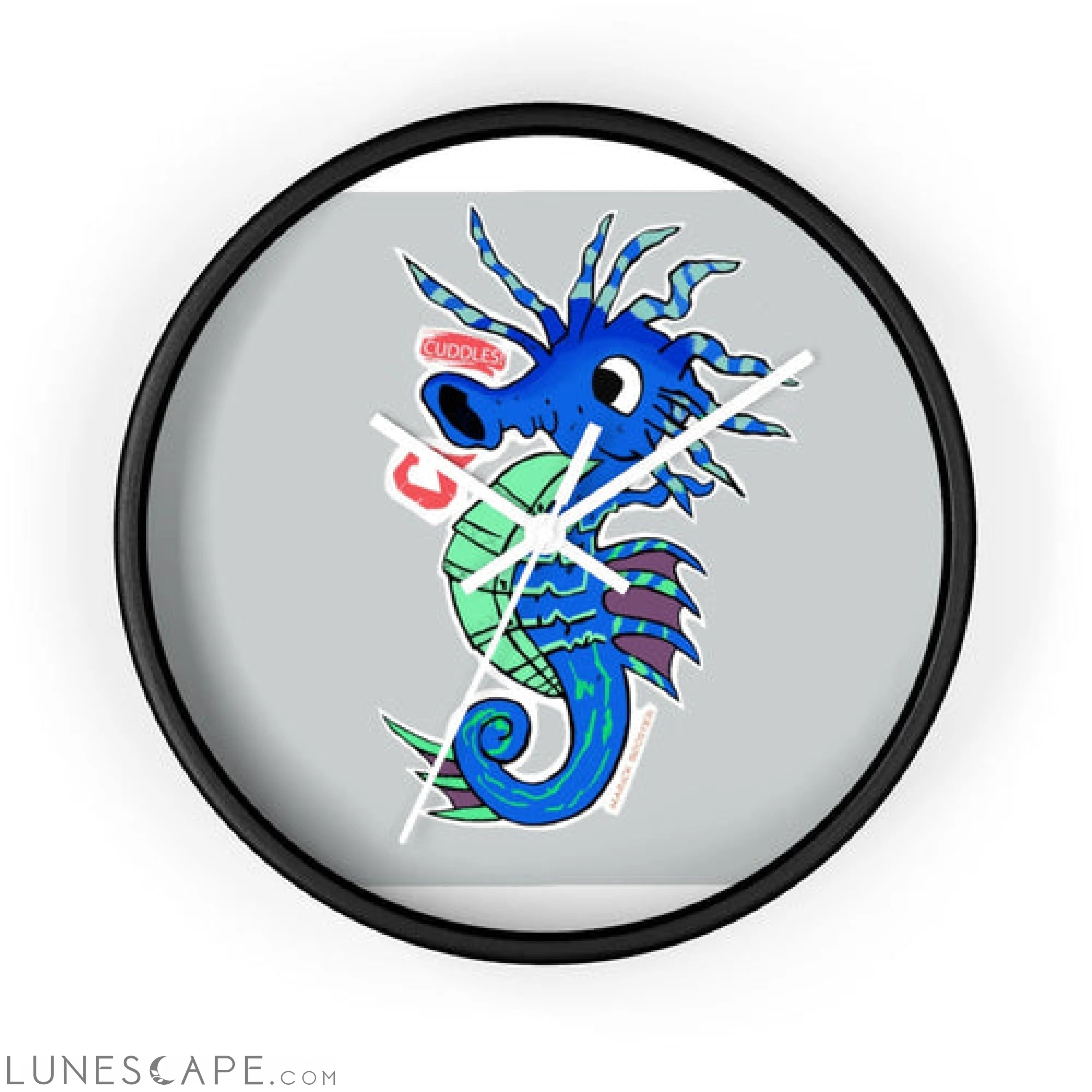 Seahorse Wall clock LUNESCAPE