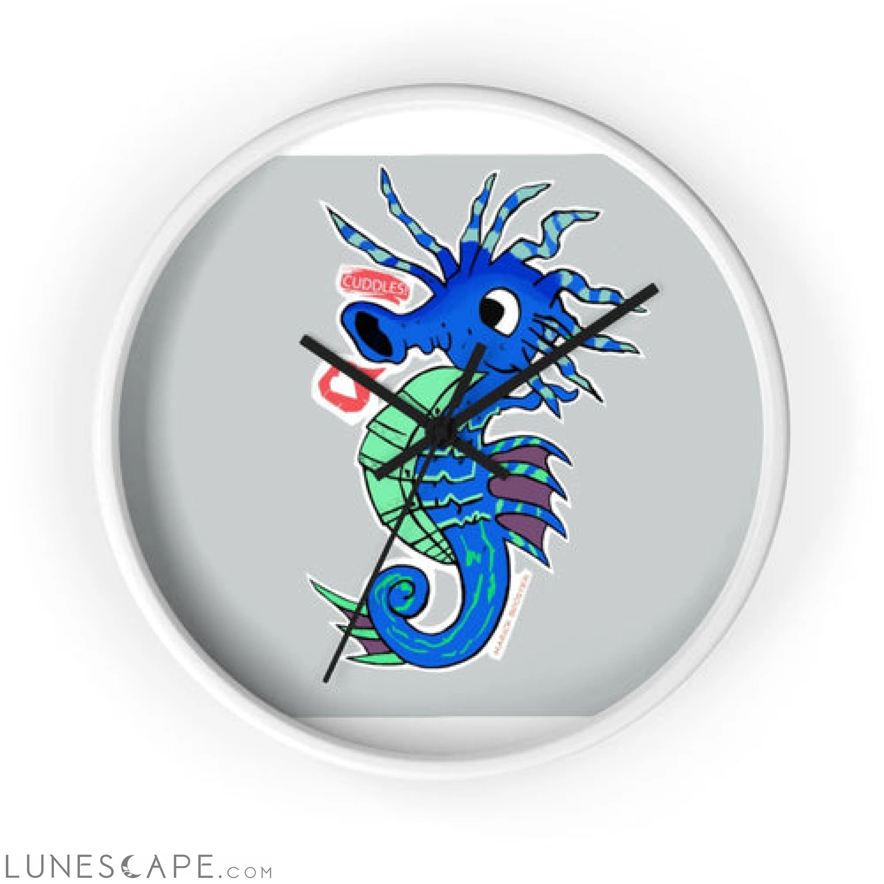 Seahorse Wall clock LUNESCAPE