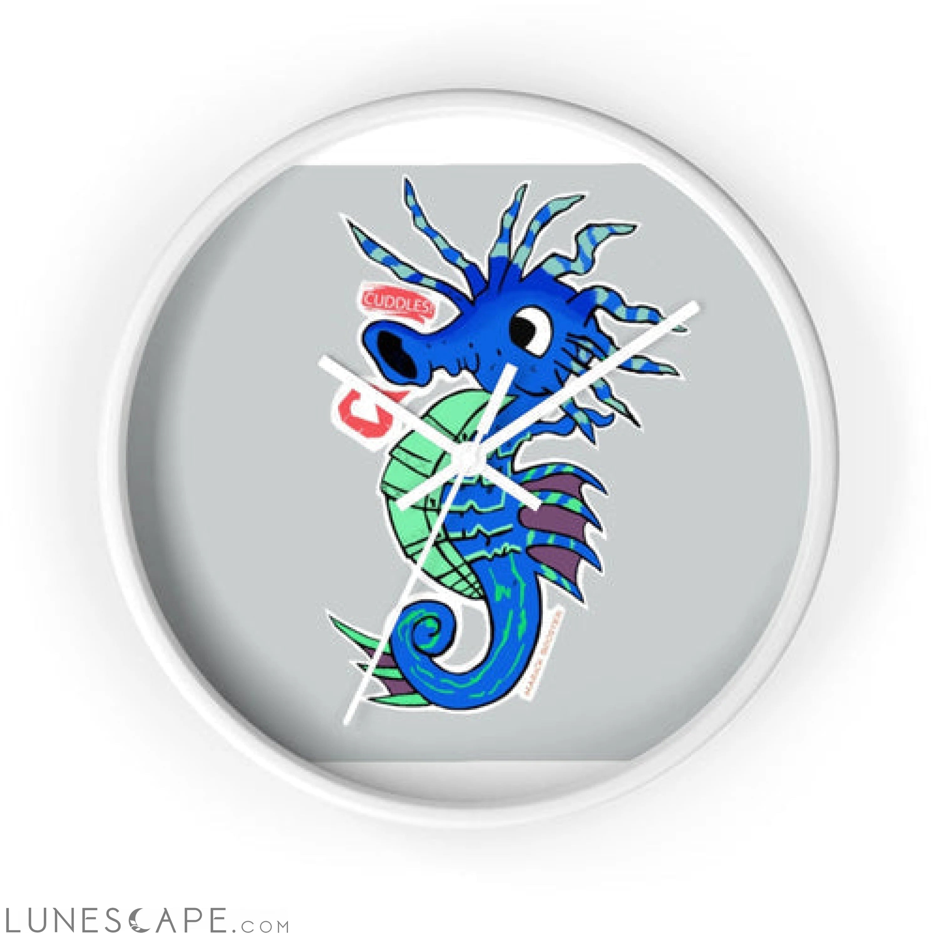 Seahorse Wall clock LUNESCAPE