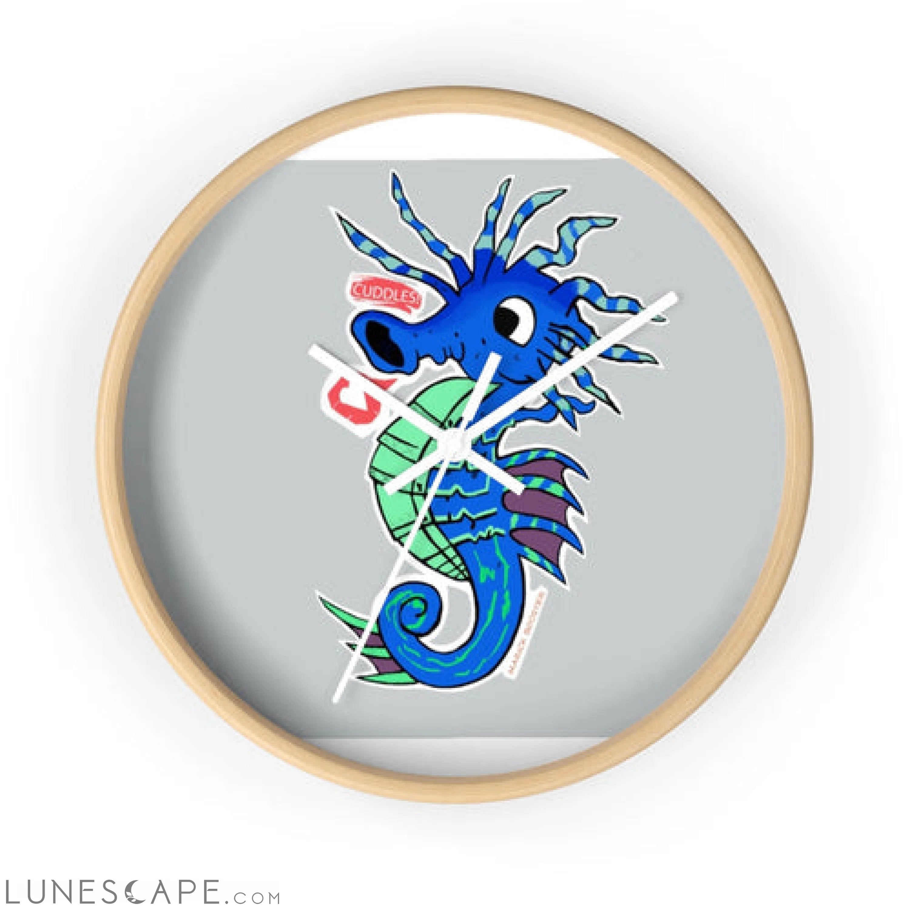 Seahorse Wall clock LUNESCAPE