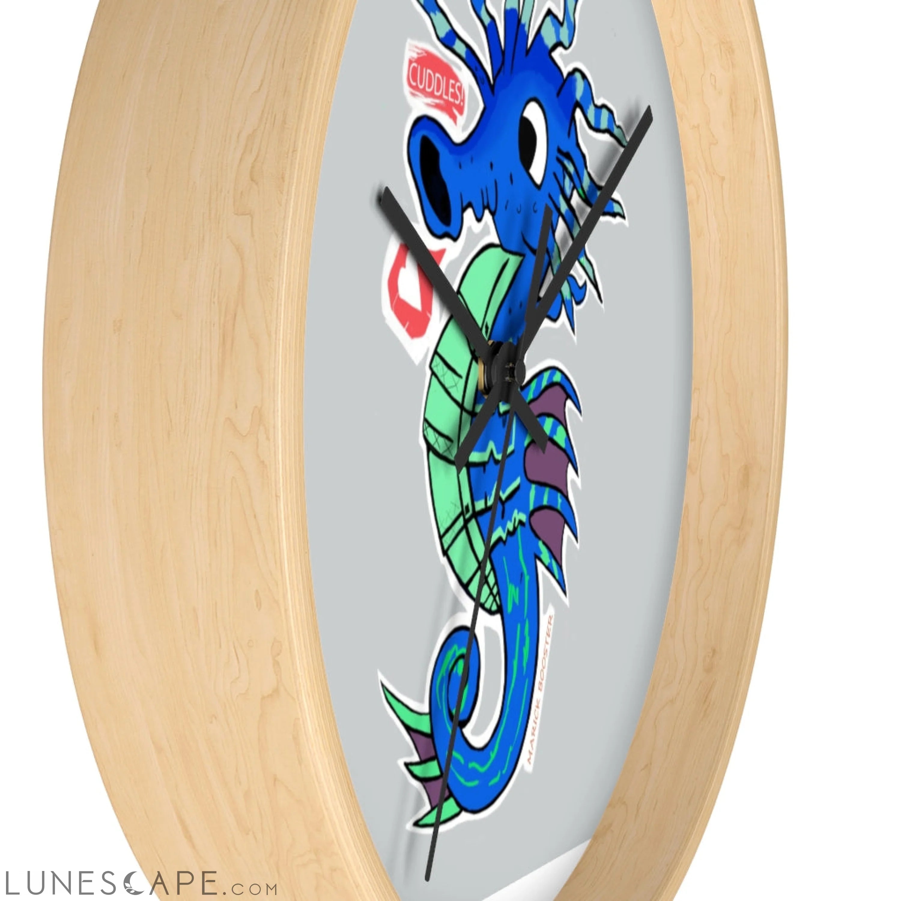 Seahorse Wall clock LUNESCAPE