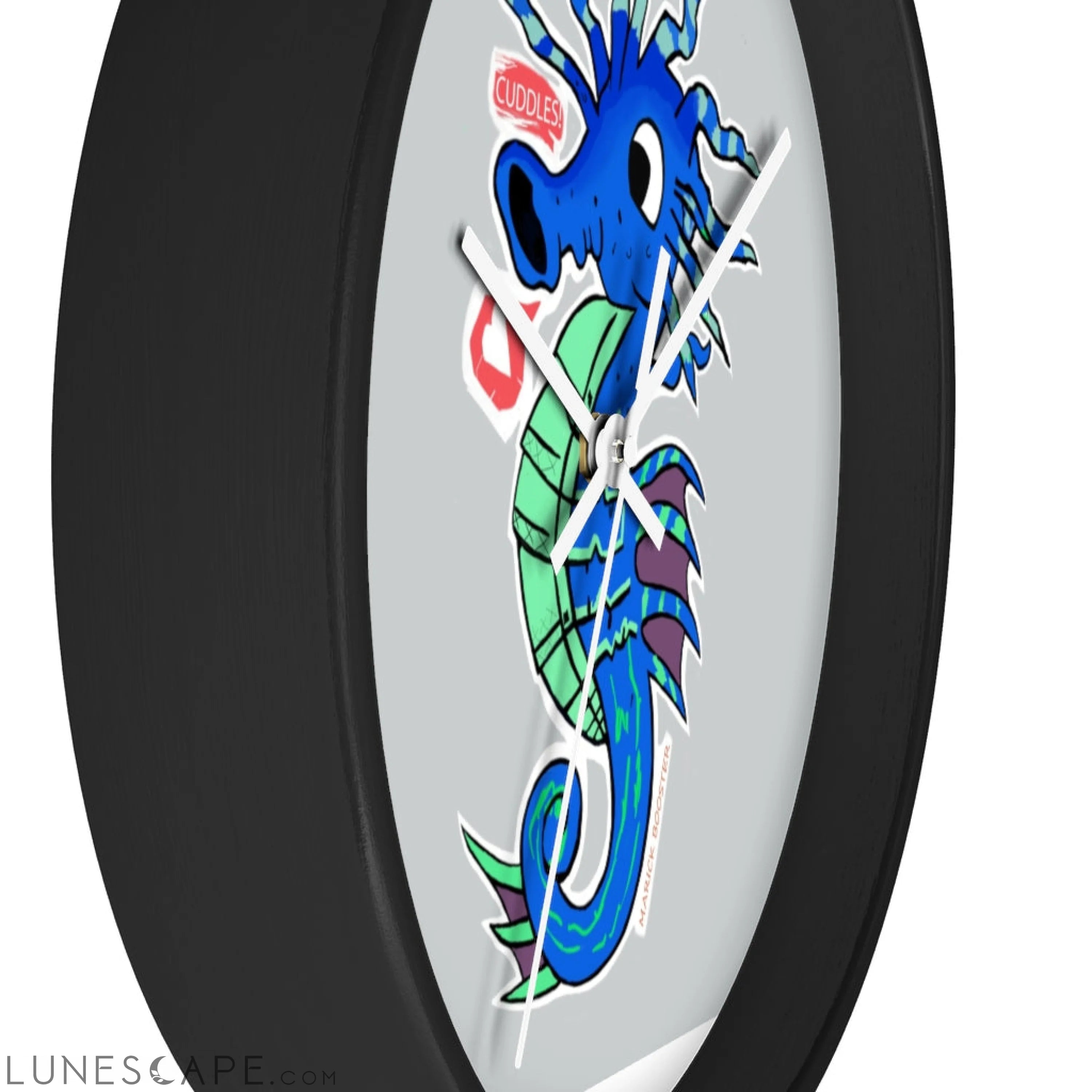 Seahorse Wall clock LUNESCAPE