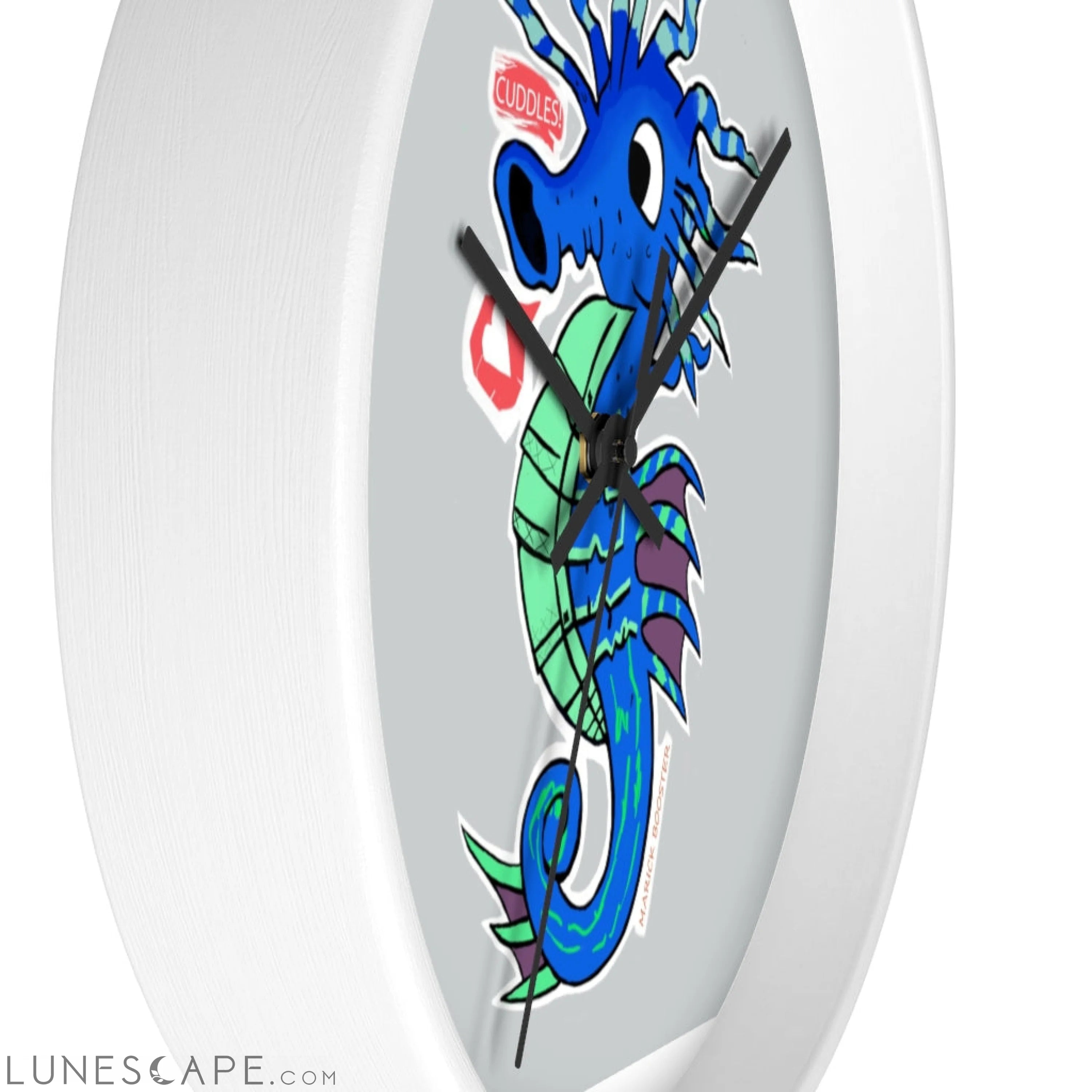 Seahorse Wall clock LUNESCAPE