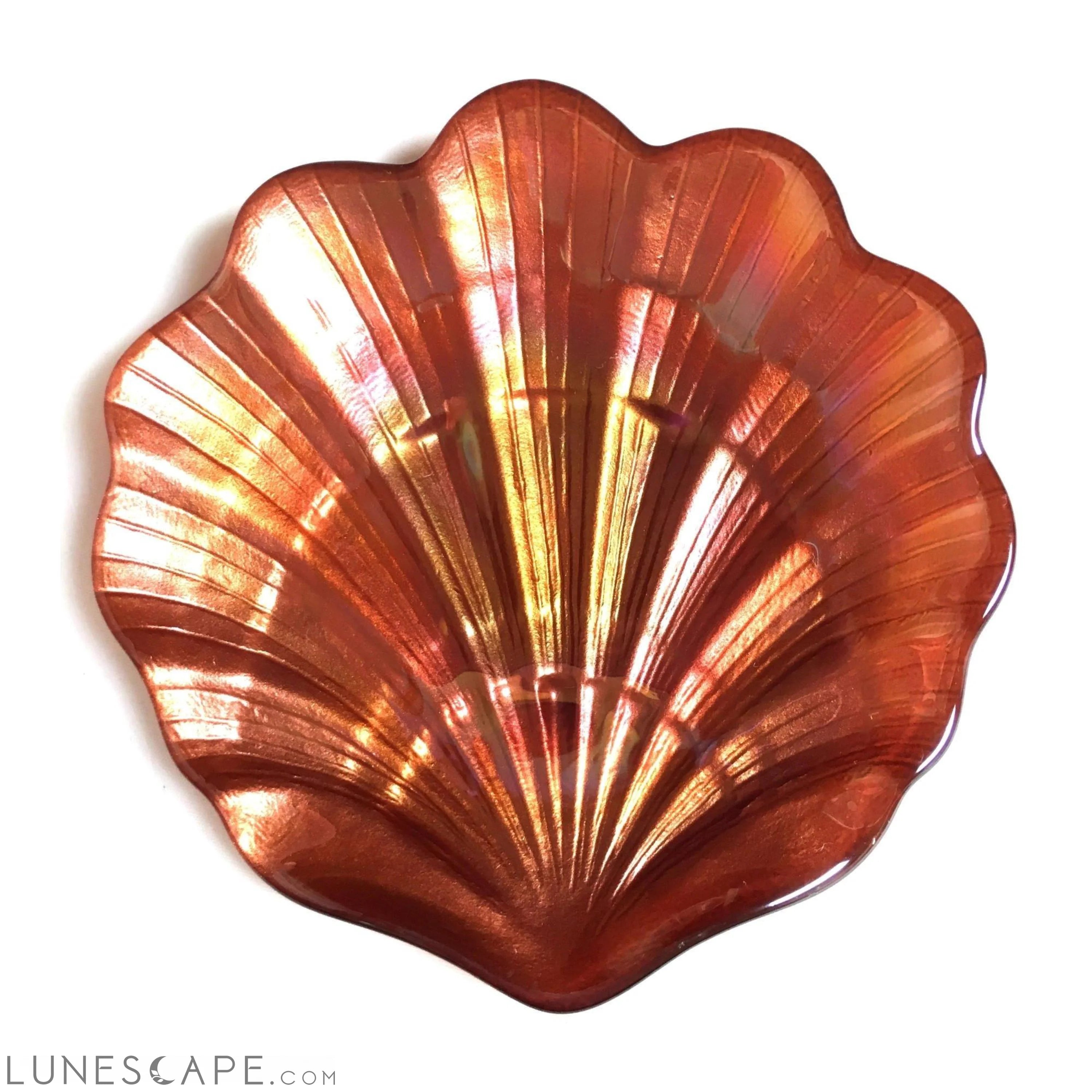 Seashell Copper 5.5" Canapé Plates - Set of 4 LUNESCAPE