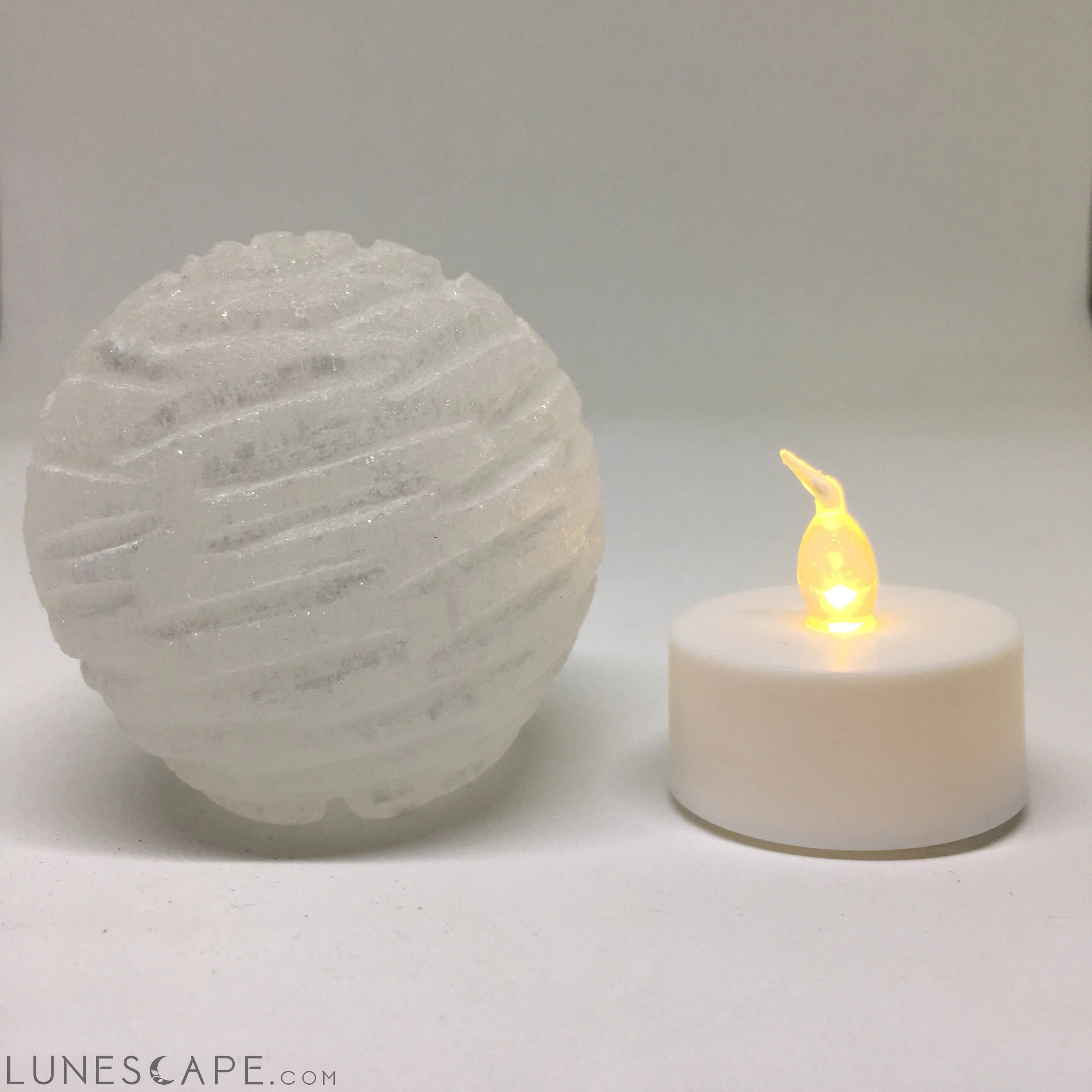 Selenite Bubble Lamp LUNESCAPE