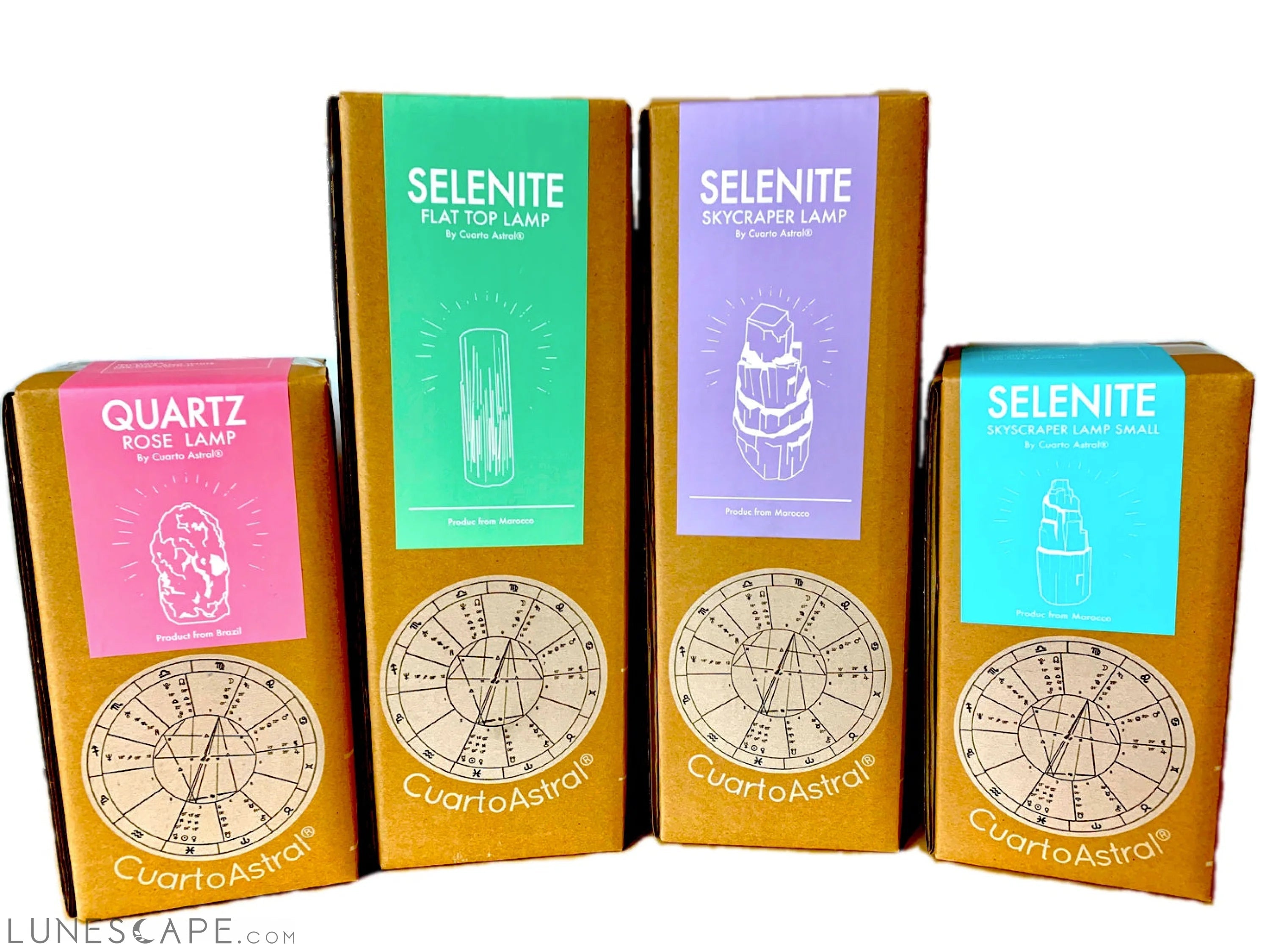 Selenite Skyscraper Lamp Small Prime LUNESCAPE