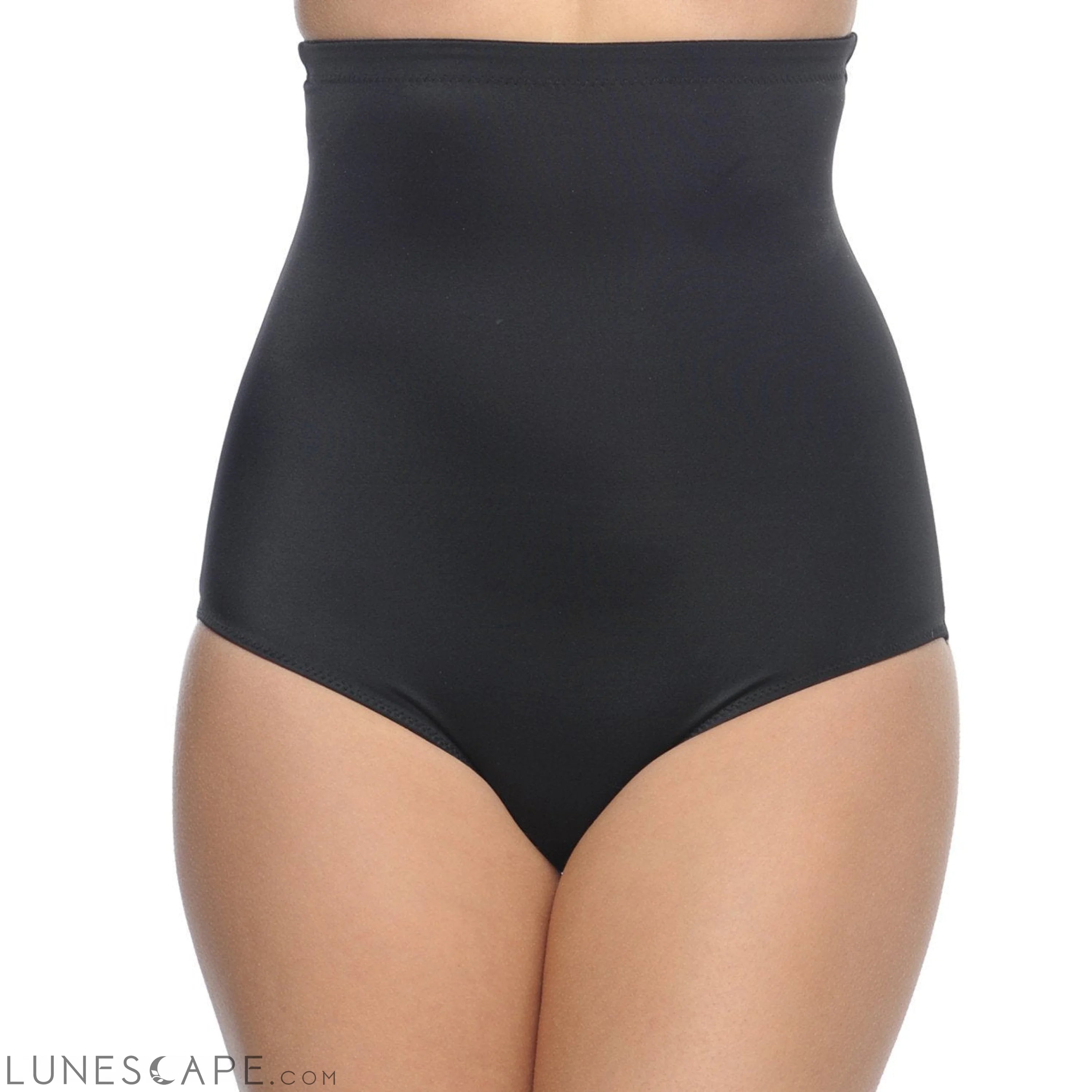 Shaping Hi-Waist Full Brief Shaper Black LUNESCAPE
