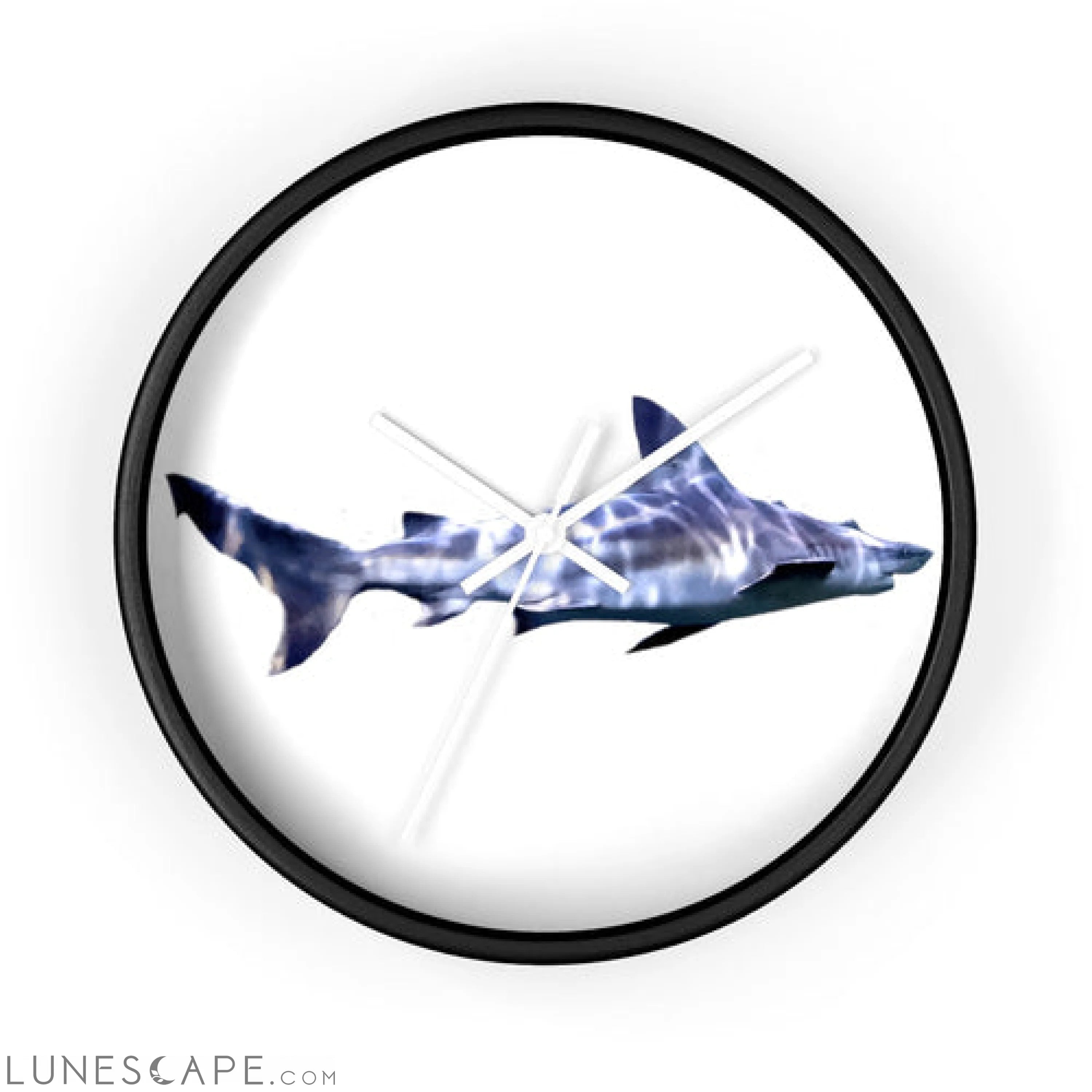Shark Wall clock LUNESCAPE