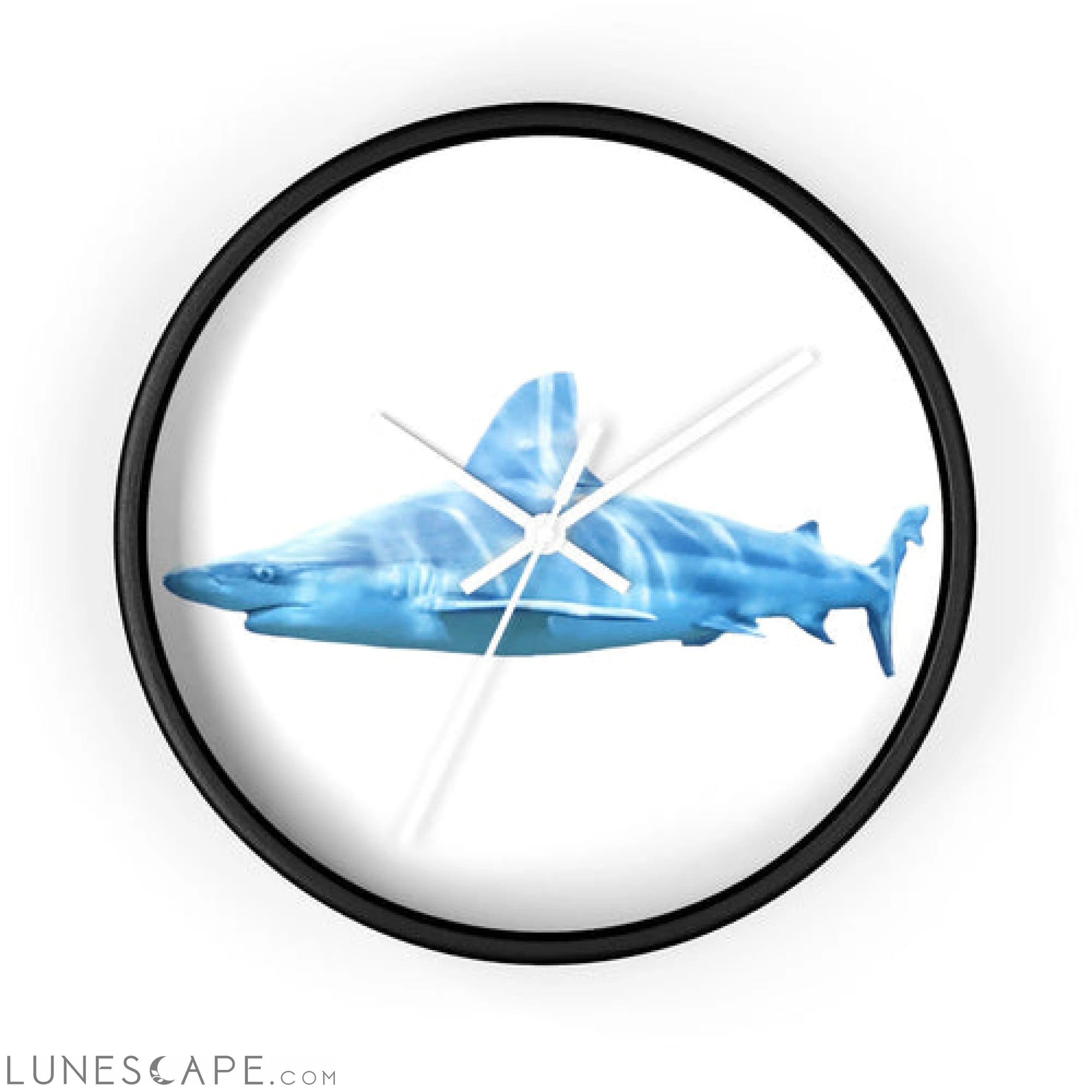 Shark Wall clock LUNESCAPE