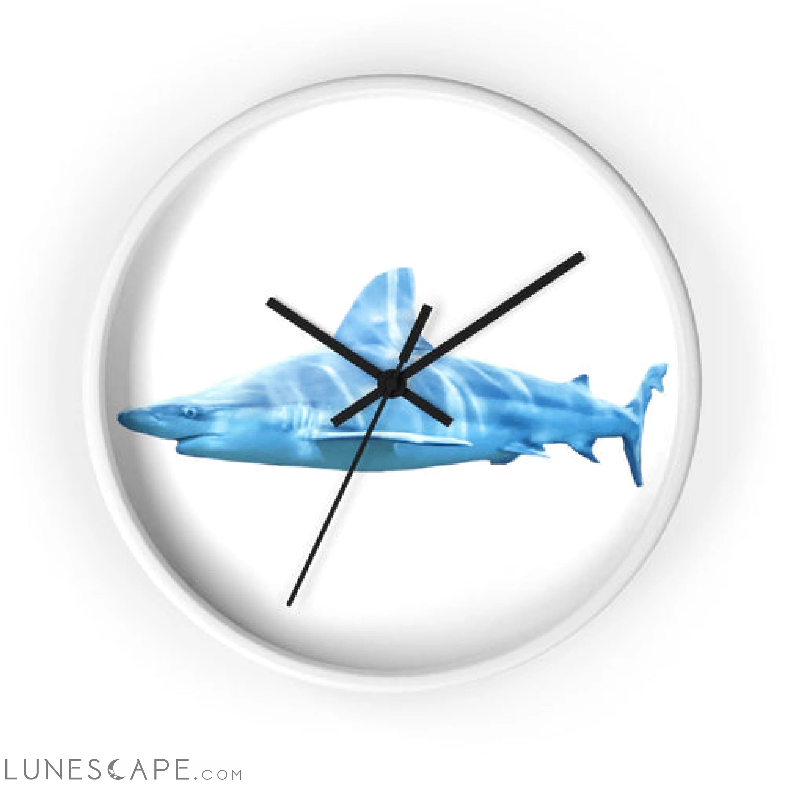 Shark Wall clock LUNESCAPE