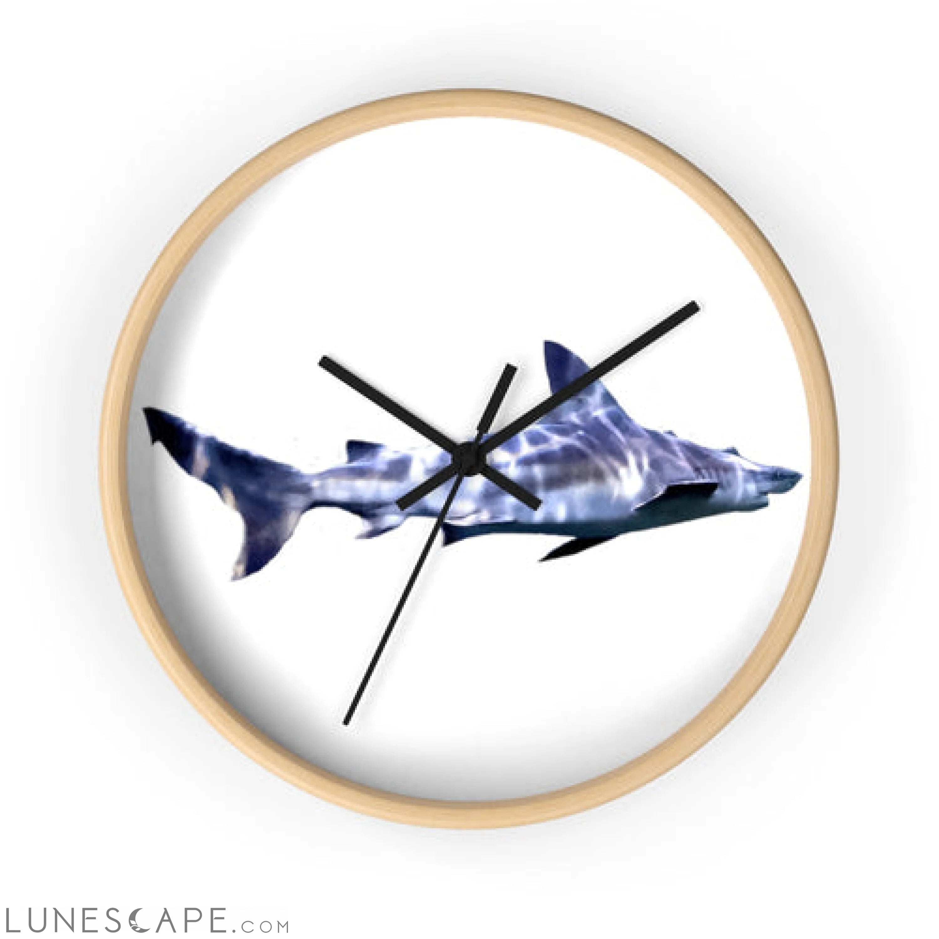 Shark Wall clock LUNESCAPE