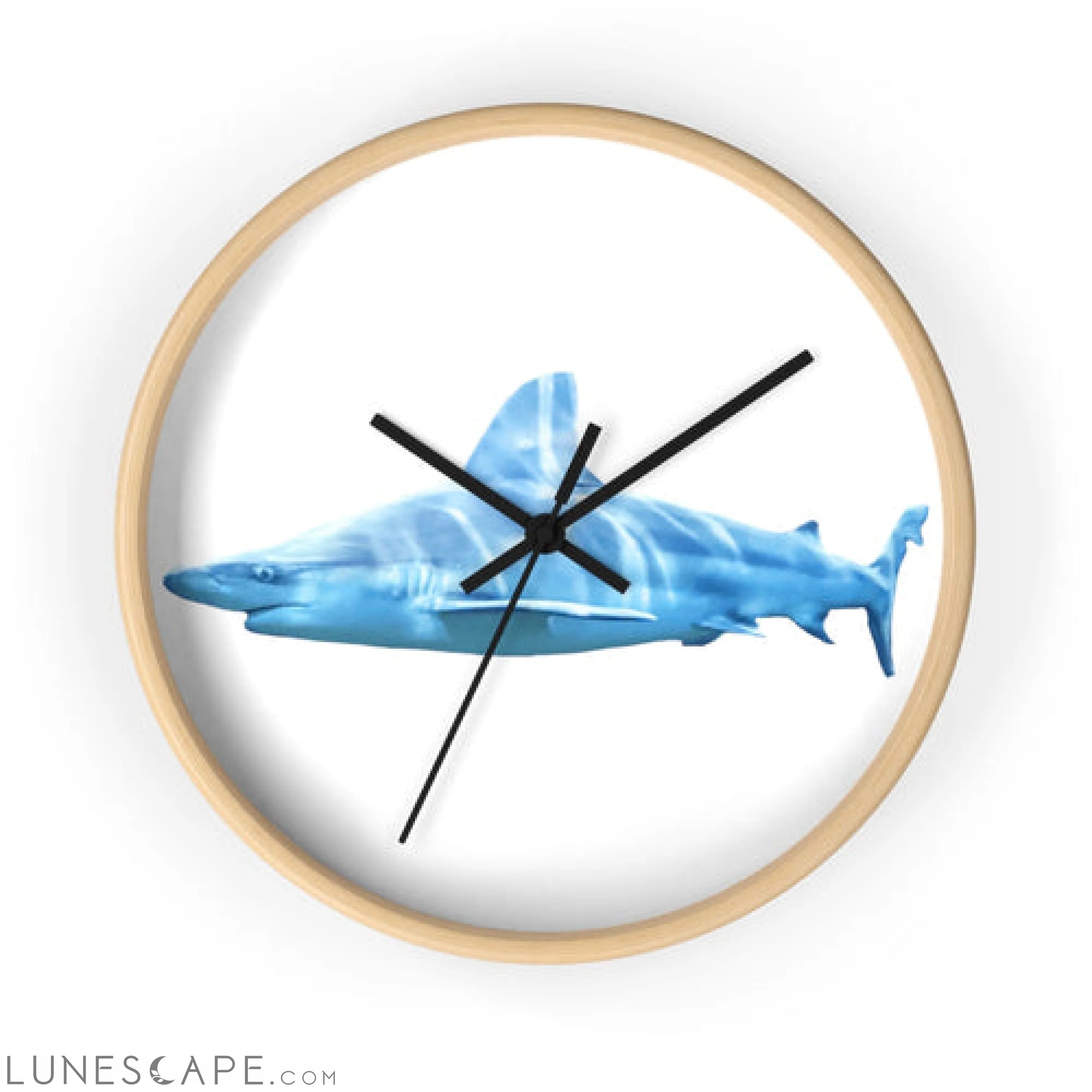 Shark Wall clock LUNESCAPE
