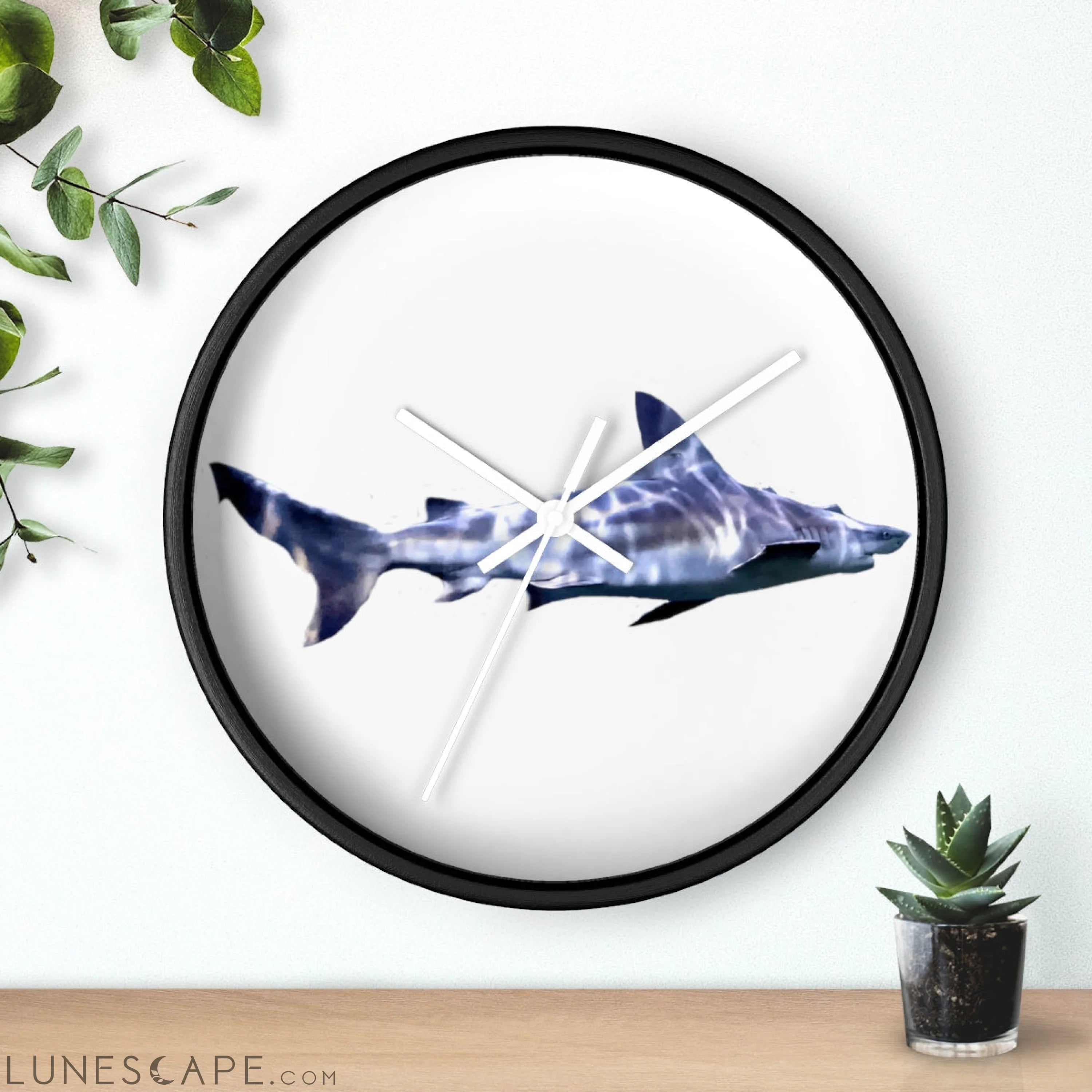 Shark Wall clock LUNESCAPE