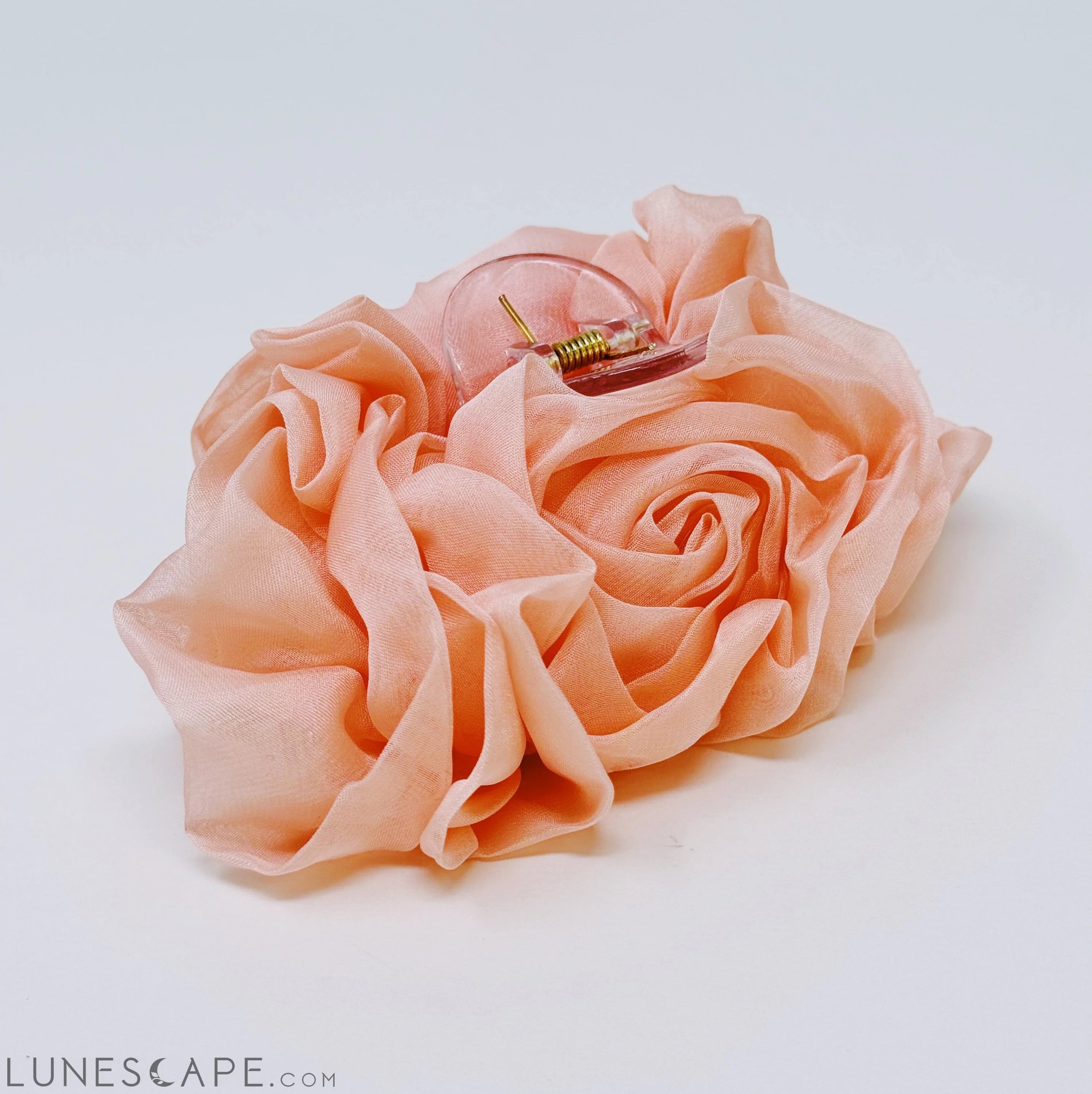 Sheer Flower Hair Claw LUNESCAPE