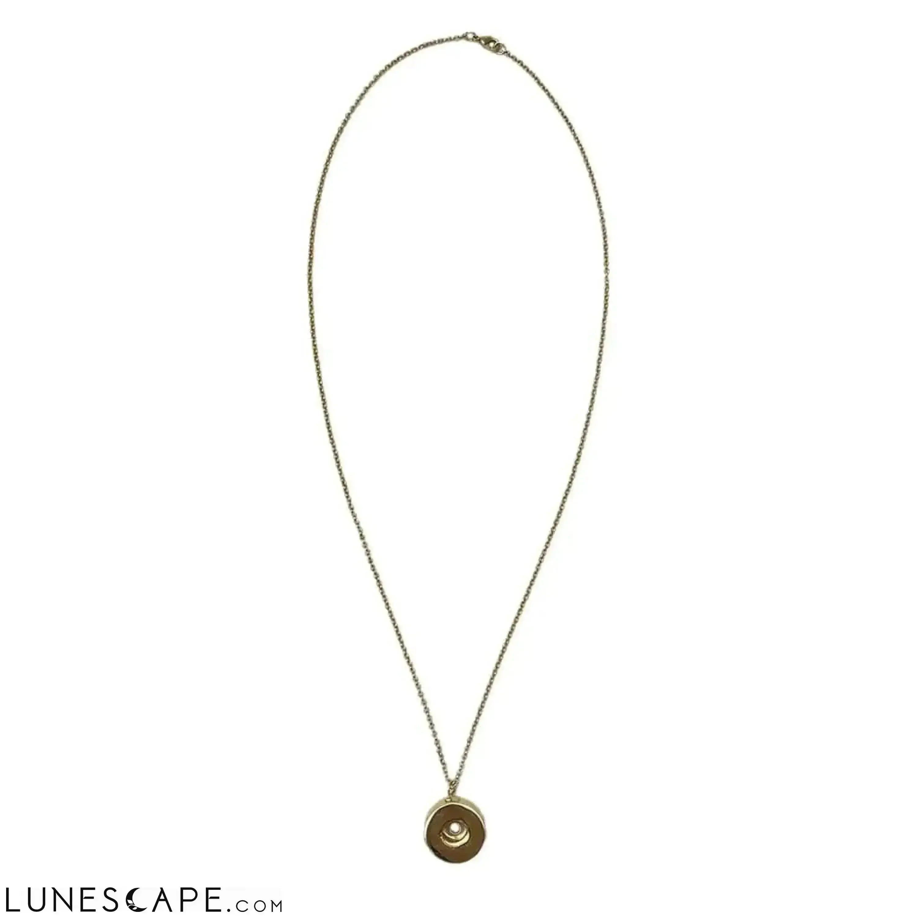 Shell Casing Pendant Necklace LUNESCAPE