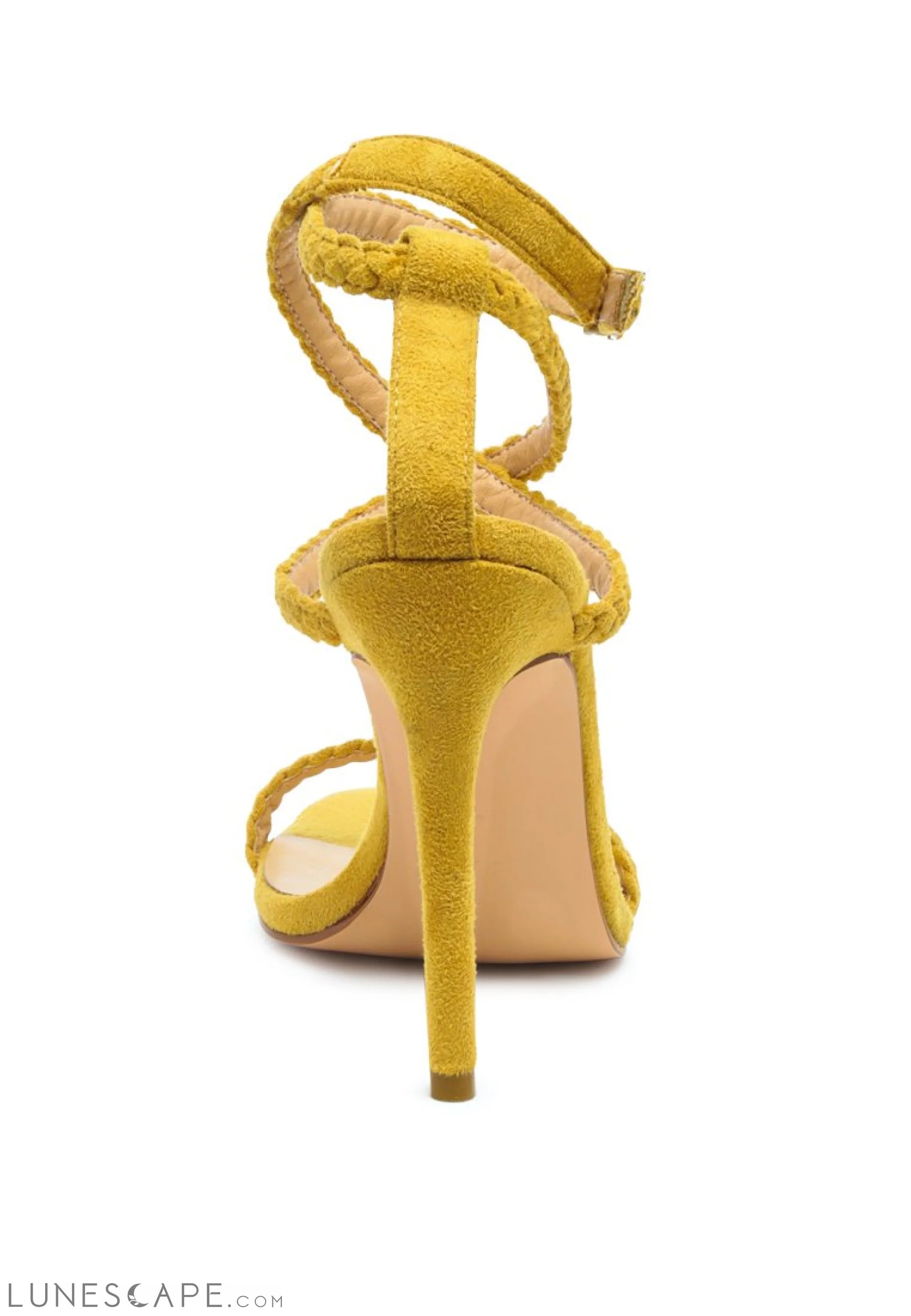 Sherri High Heeled Faux Suede Sandals LUNESCAPE