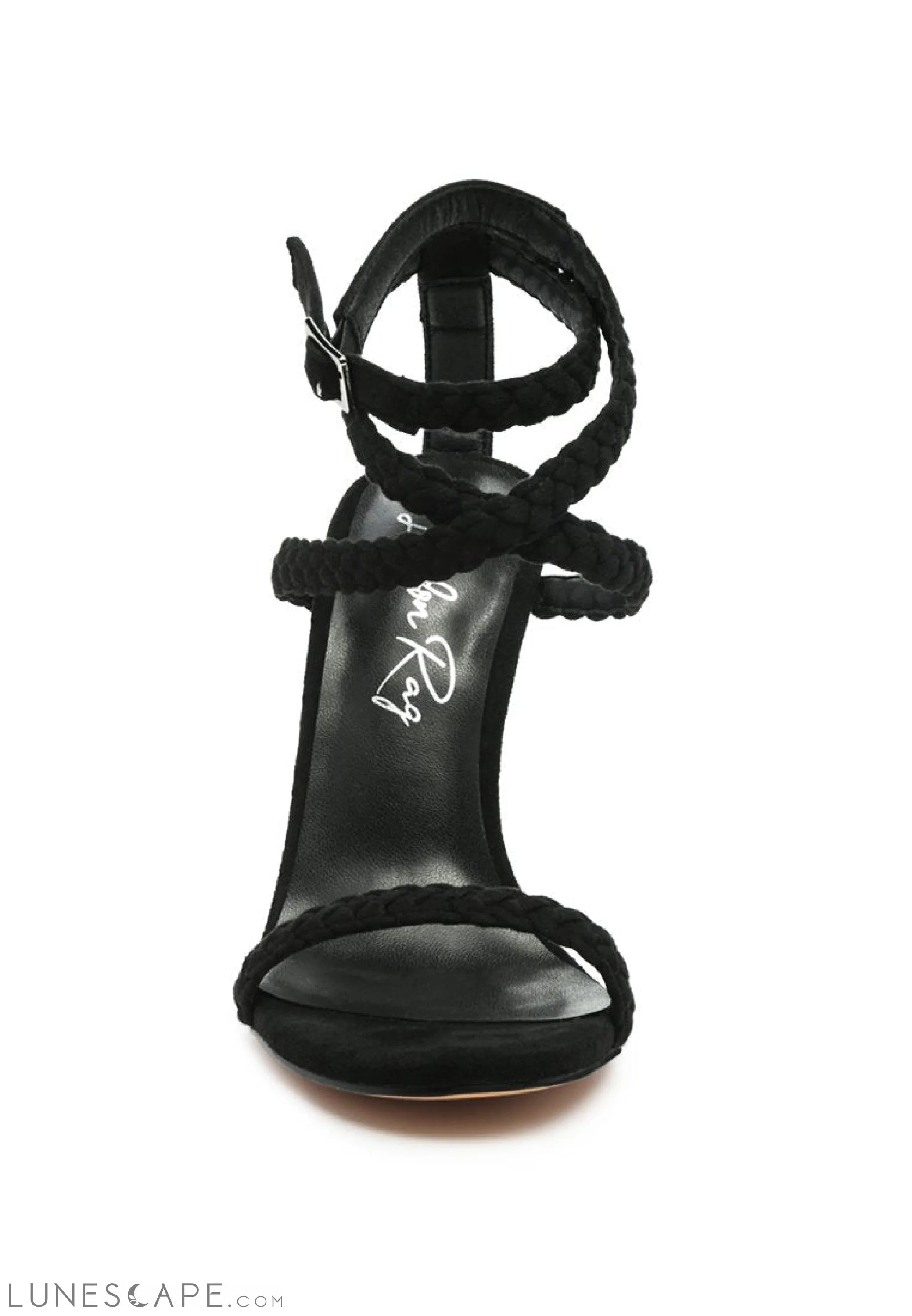 Sherri High Heeled Faux Suede Sandals LUNESCAPE