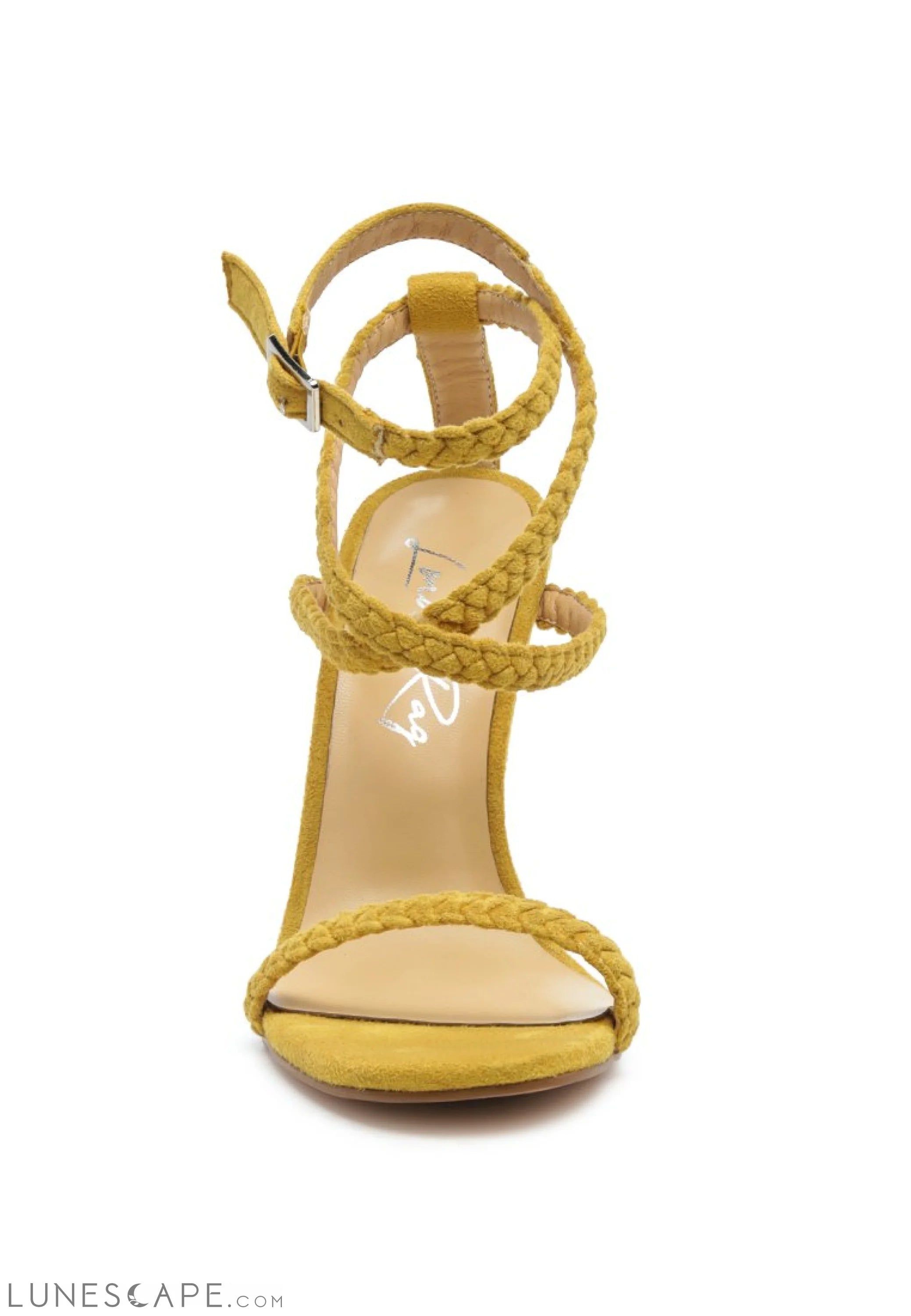 Sherri High Heeled Faux Suede Sandals LUNESCAPE