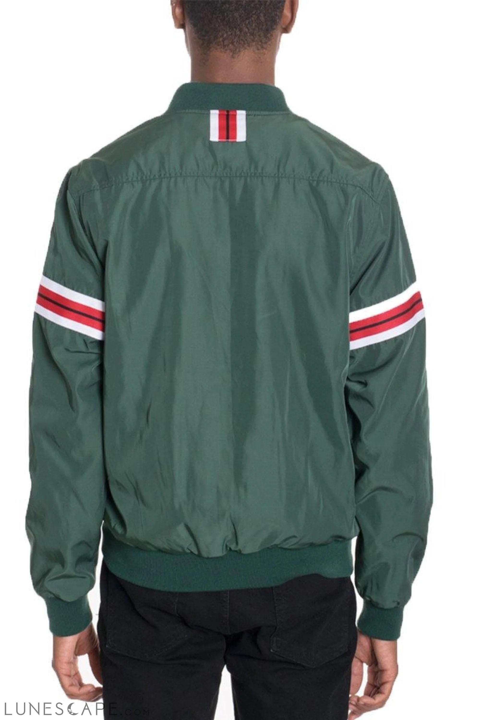 SHIELD BOMBER TRACK JACKET - GREEN LUNESCAPE