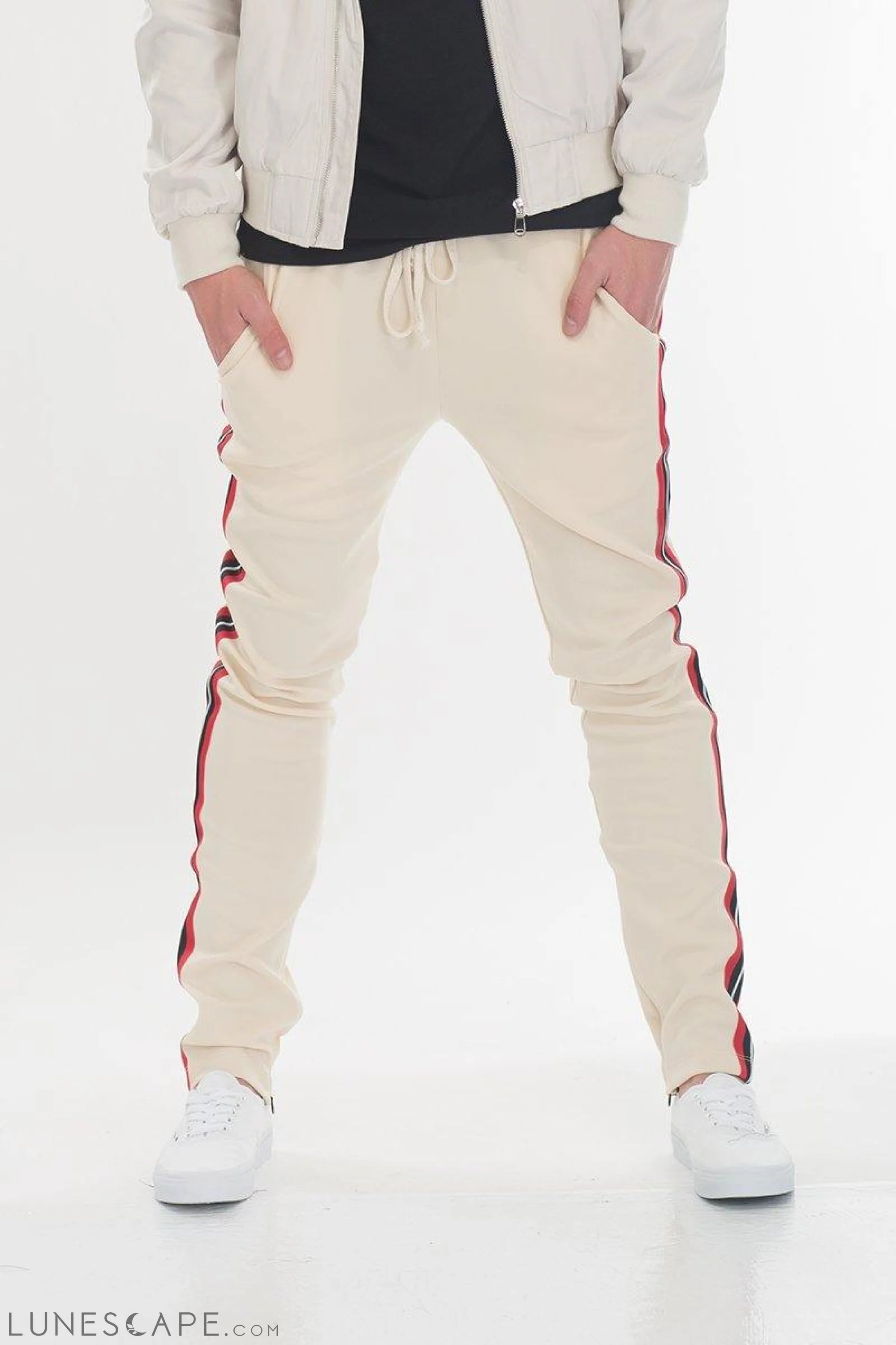 SHIELD TAPED PANTS - WHITE LUNESCAPE