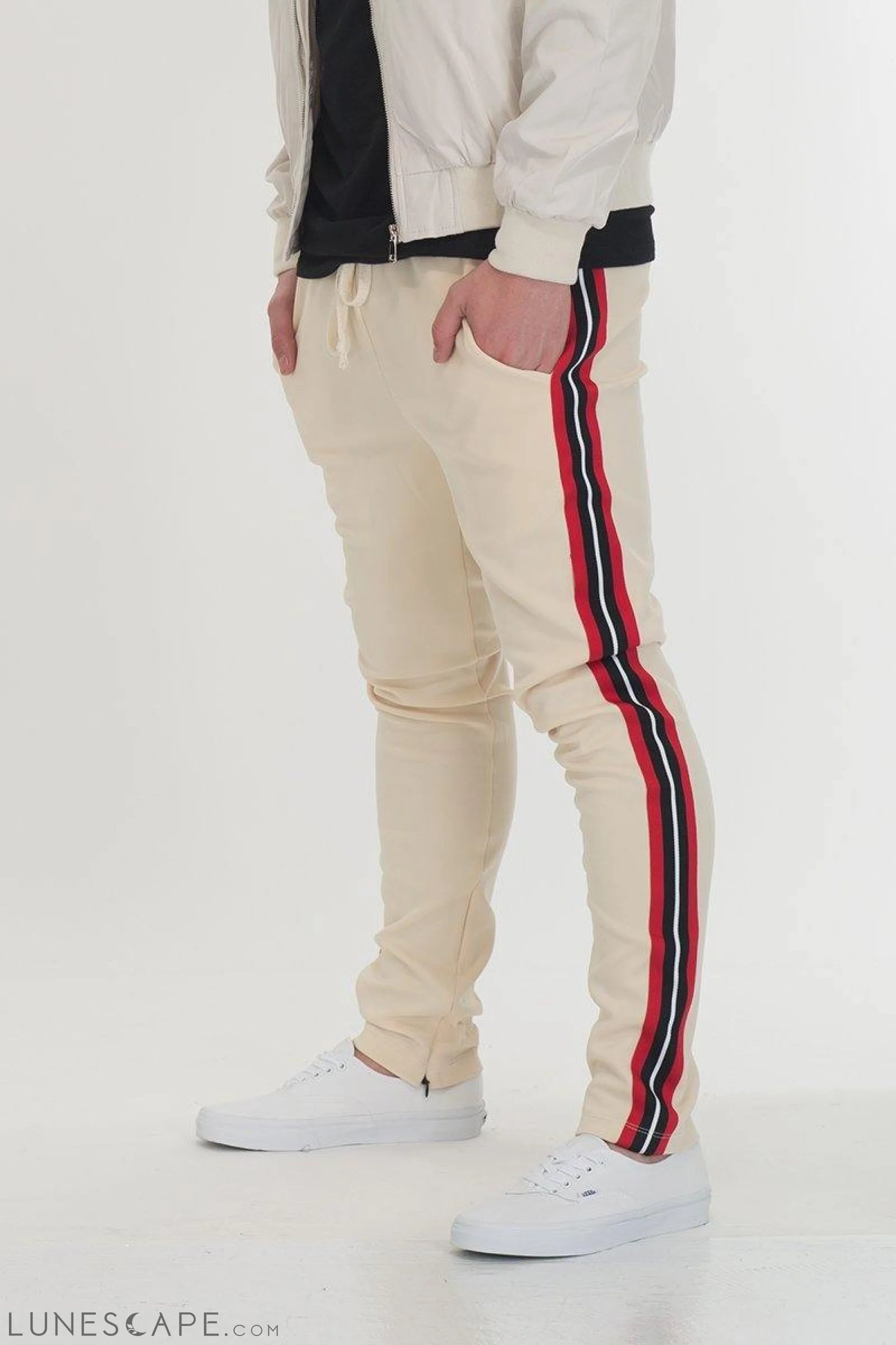 SHIELD TAPED PANTS - WHITE LUNESCAPE