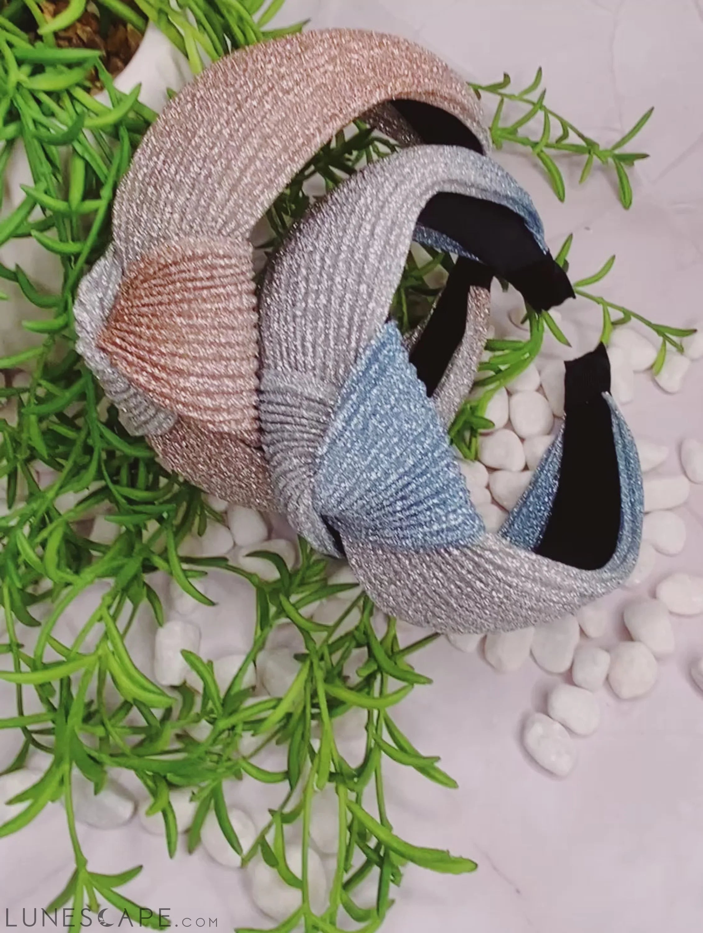 Shimmer Pleats Headband LUNESCAPE